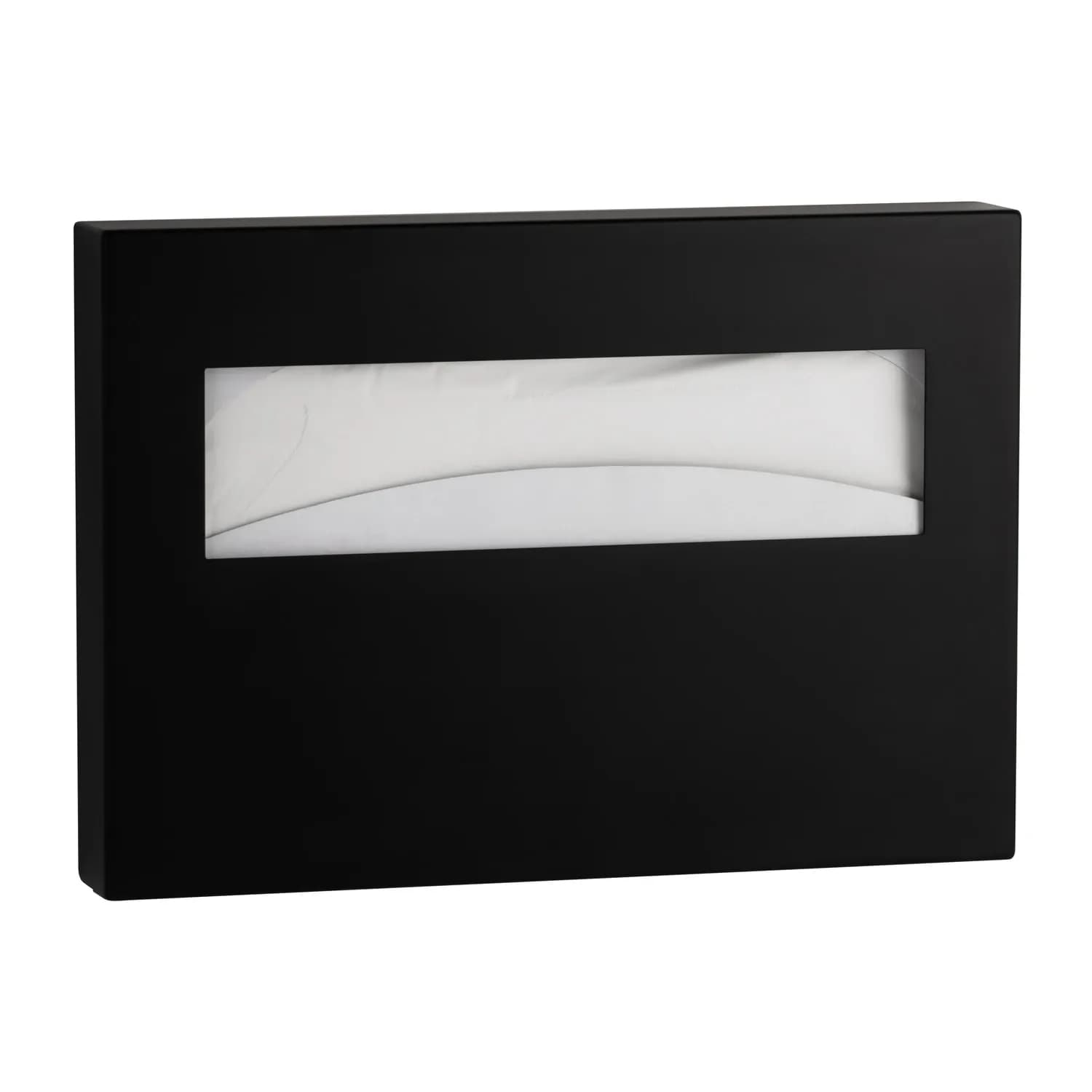 Surface-Mounted Seat-Cover Dispenser, Satin Finish — B-9221-MBLK
