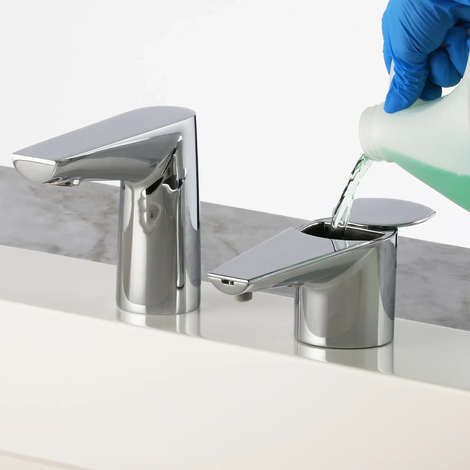 Counter-Mounted Automatic Designer Series Top-Fill Soap Dispenser & Faucet — B-868-or-B-878-B-8898