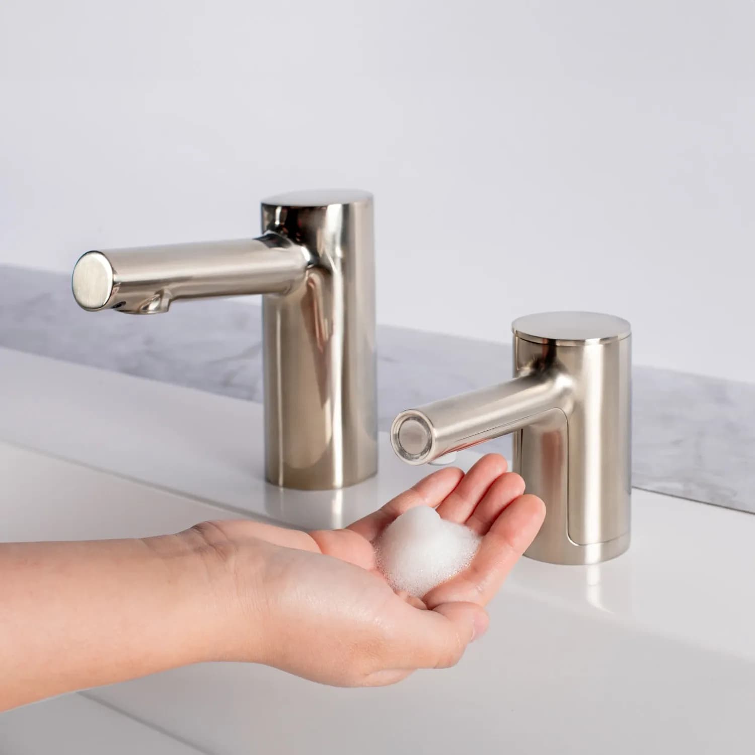 Counter-Mounted Automatic Fino Collection Top-Fill Soap Dispenser & Faucet — B-905-or-B-995-B-9915