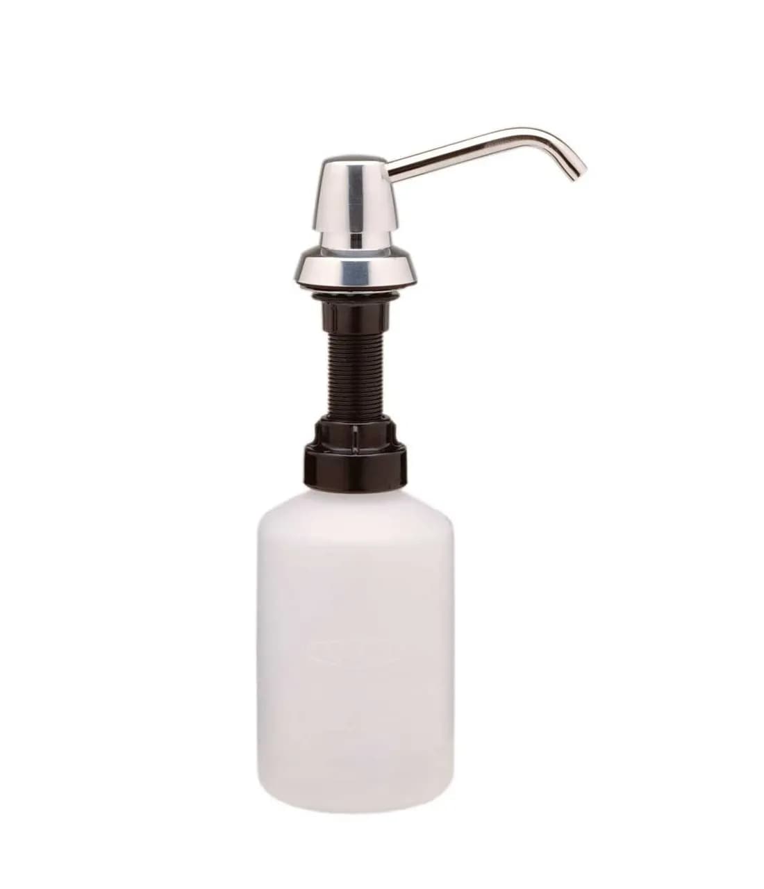 Counter-Mounted Manual Top-Fill Liquid Soap Dispenser, 4" Spout, Polished, 600 ml. — B-8221