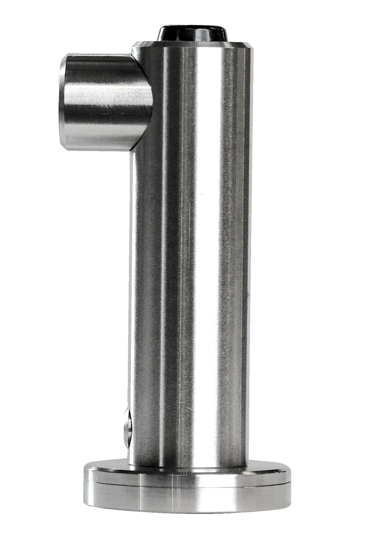 Surface-Mounted Coat Hook with Bumper, Satin Finish Steel — B-9541