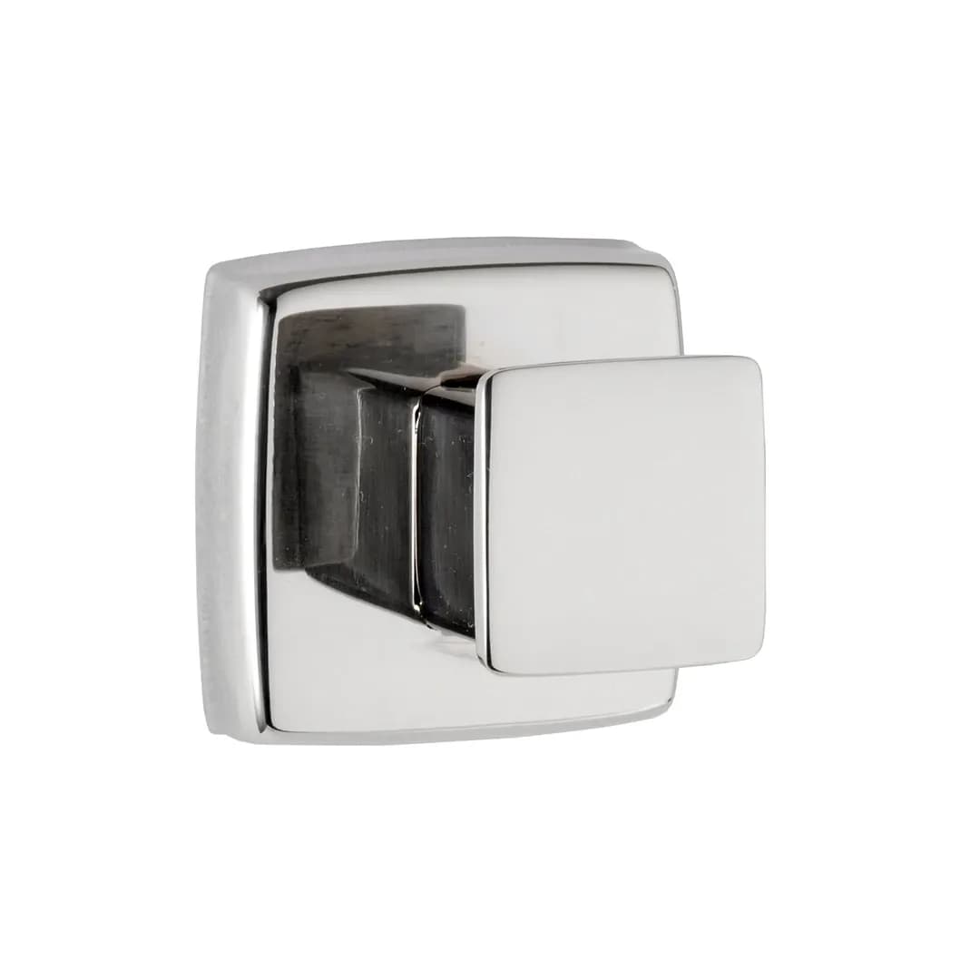Surface-Mounted Single Robe Hook, Bright Polished