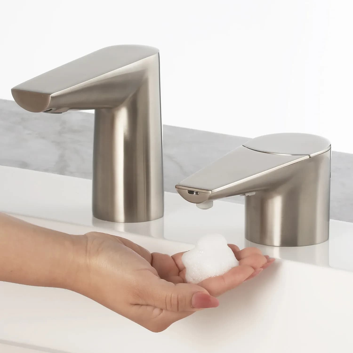 Counter-Mounted Automatic Designer Series Top-Fill Foam Soap Dispenser — B-865