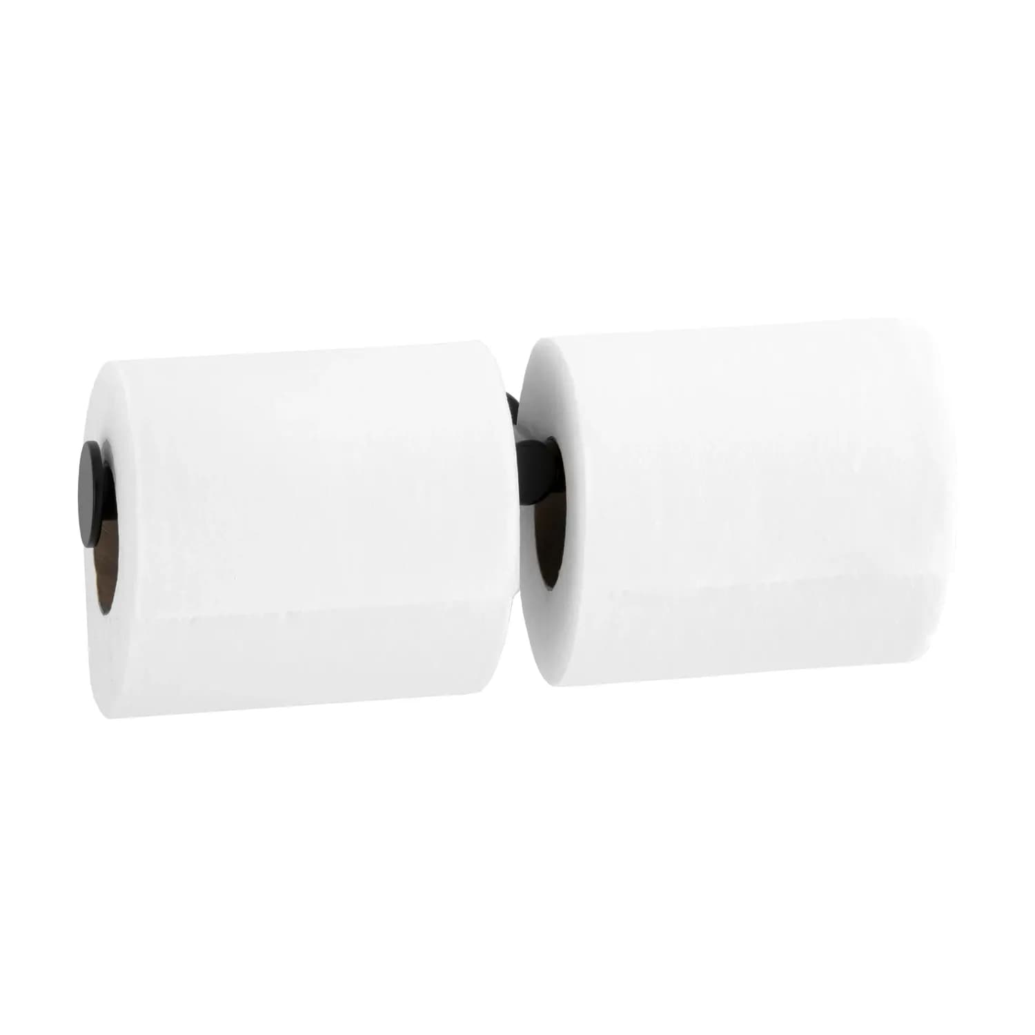 Surface-Mounted Toilet Tissue Dispenser, Fino Collection, Satin Finish, Two Rolls — B-9547-MBLK