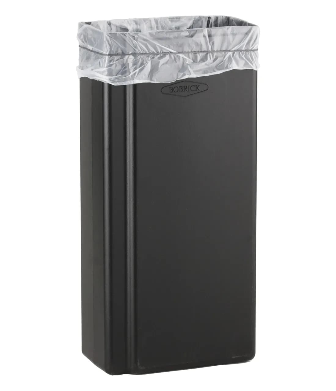Surface-Mounted Waste Receptacle, Fino Collection, Satin Finish, 22.7 Ltrs. — B-9279