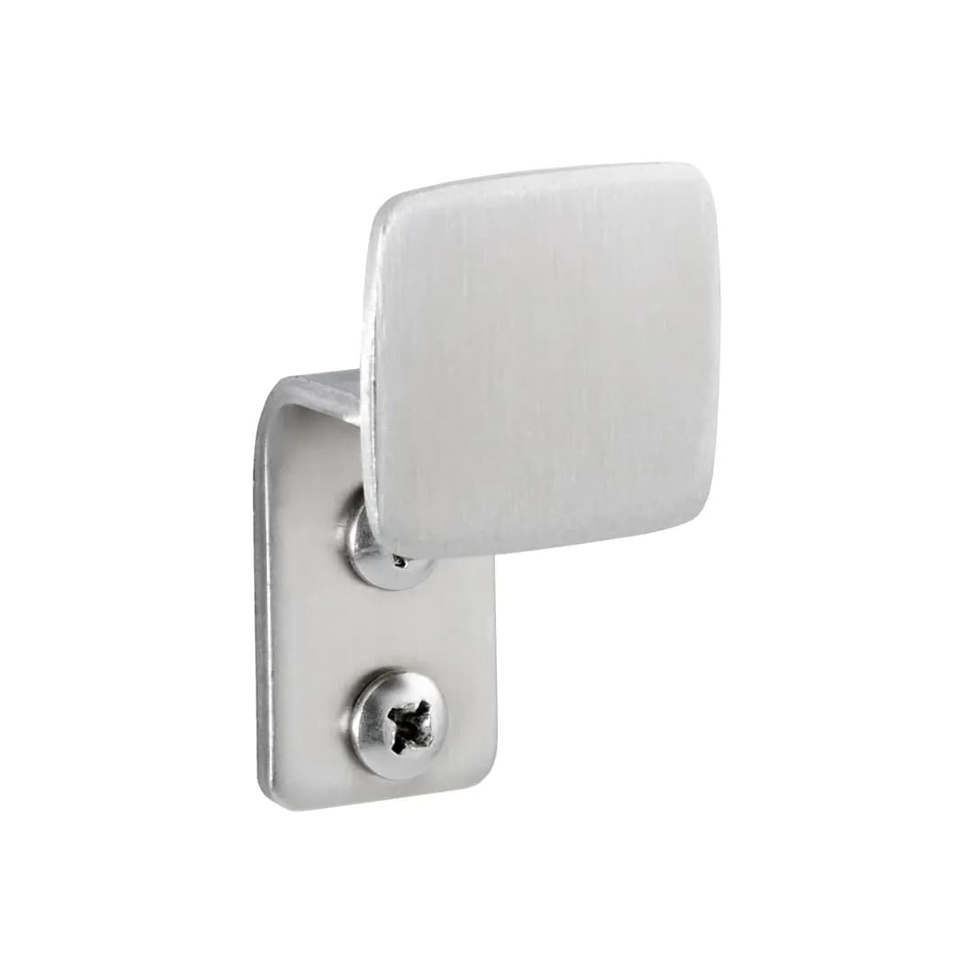 Surface-Mounted Clothes Hook, Satin Finish