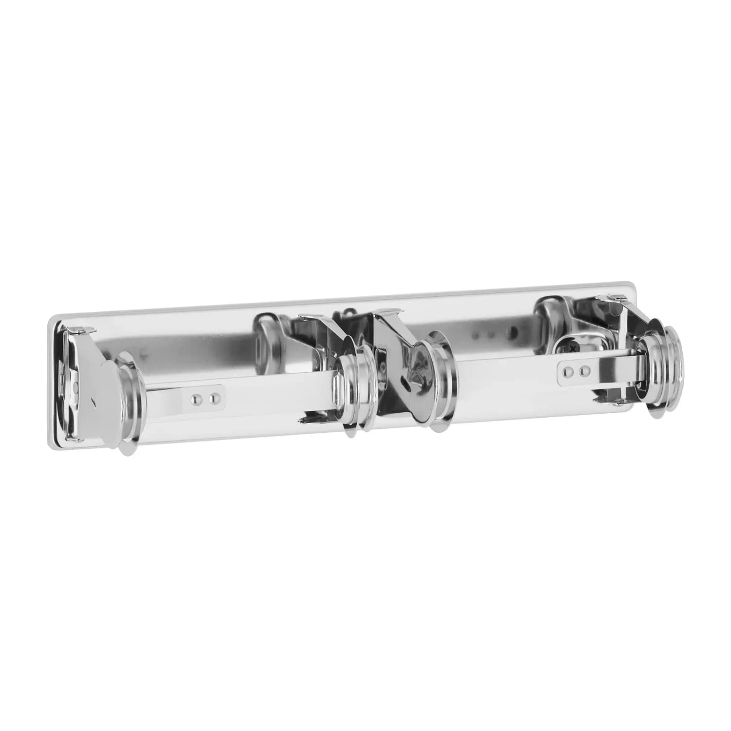 Surface-Mounted Vandal-Resistant Toilet Tissue Dispenser, Bright Polished, Two Rolls — B-265