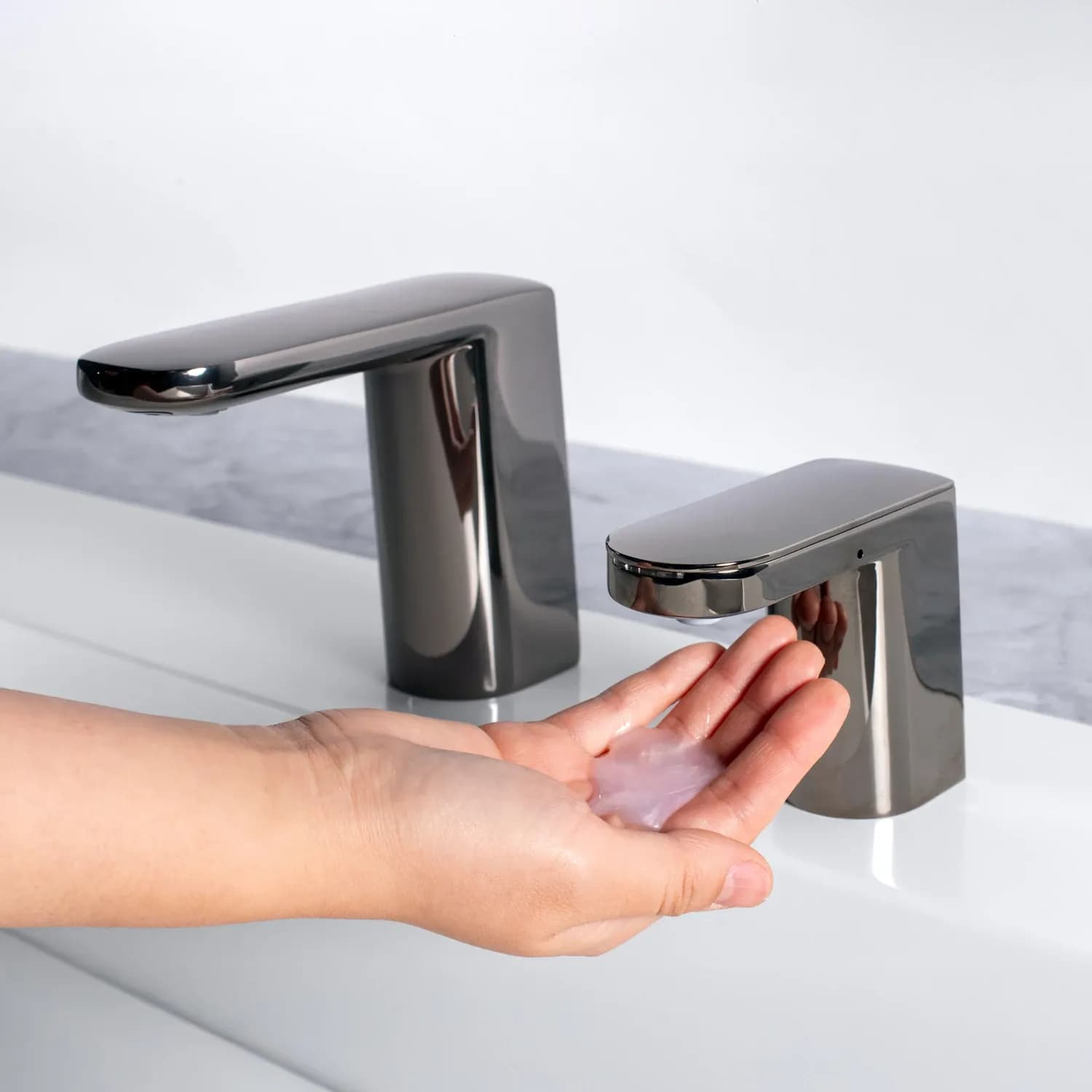 Counter-Mounted Automatic Fino Collection Top-Fill Soap Dispenser & Faucet — B-961-or-B-951-B-9951