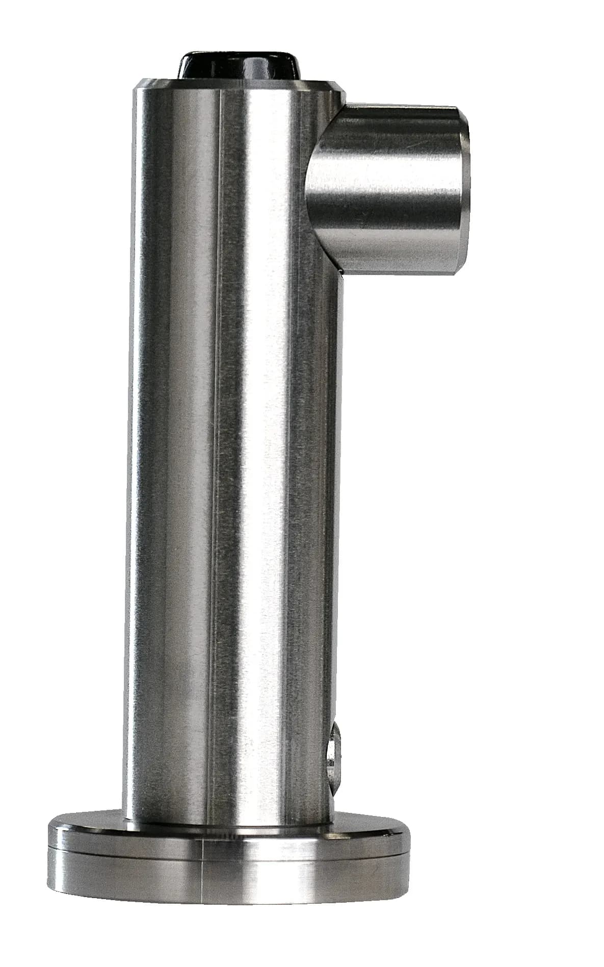 Surface-Mounted Coat Hook with Bumper, Satin Finish Steel — B-9541