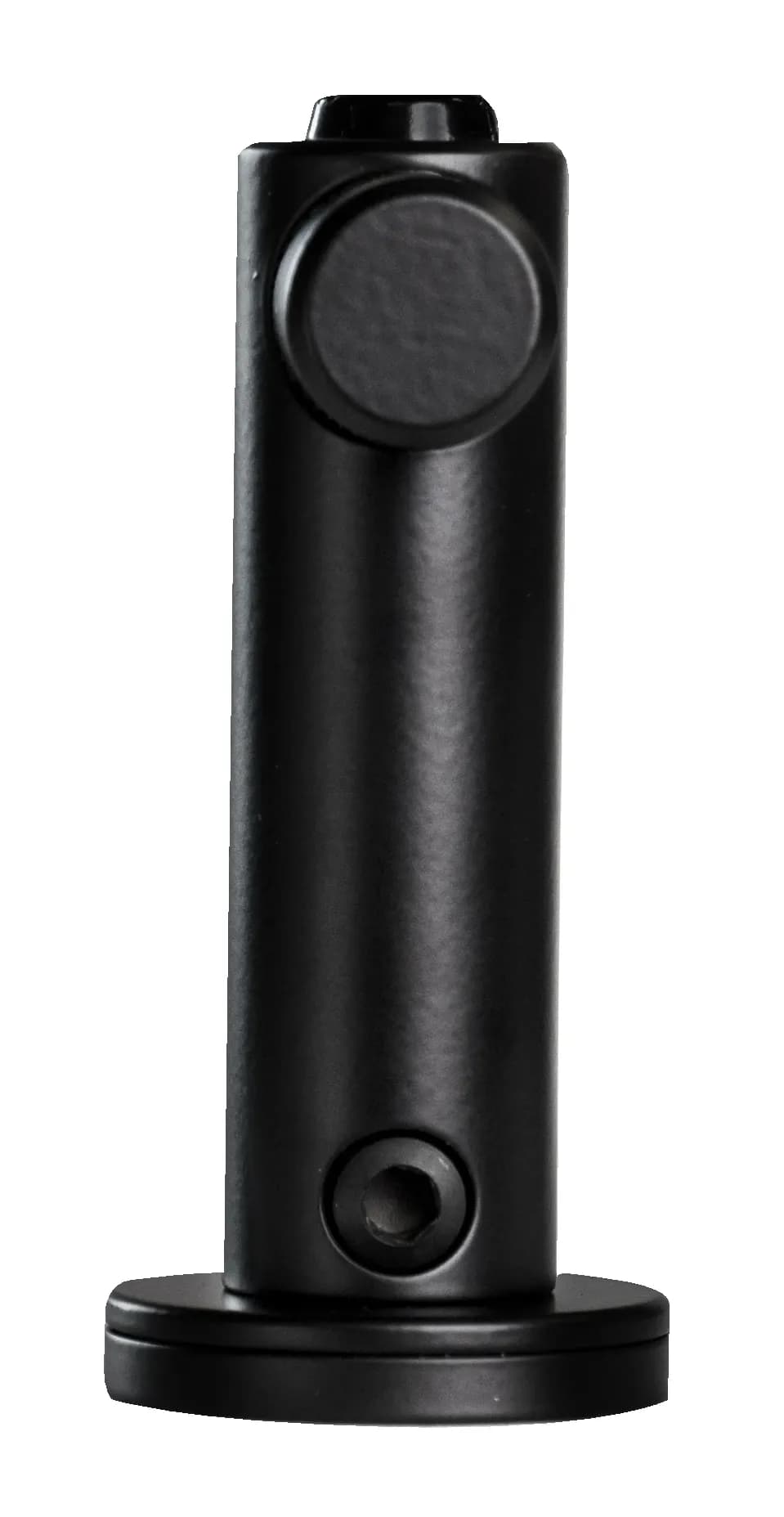 Surface-Mounted Coat Hook with Bumper, Satin Finish Steel — B-9541-MBLK
