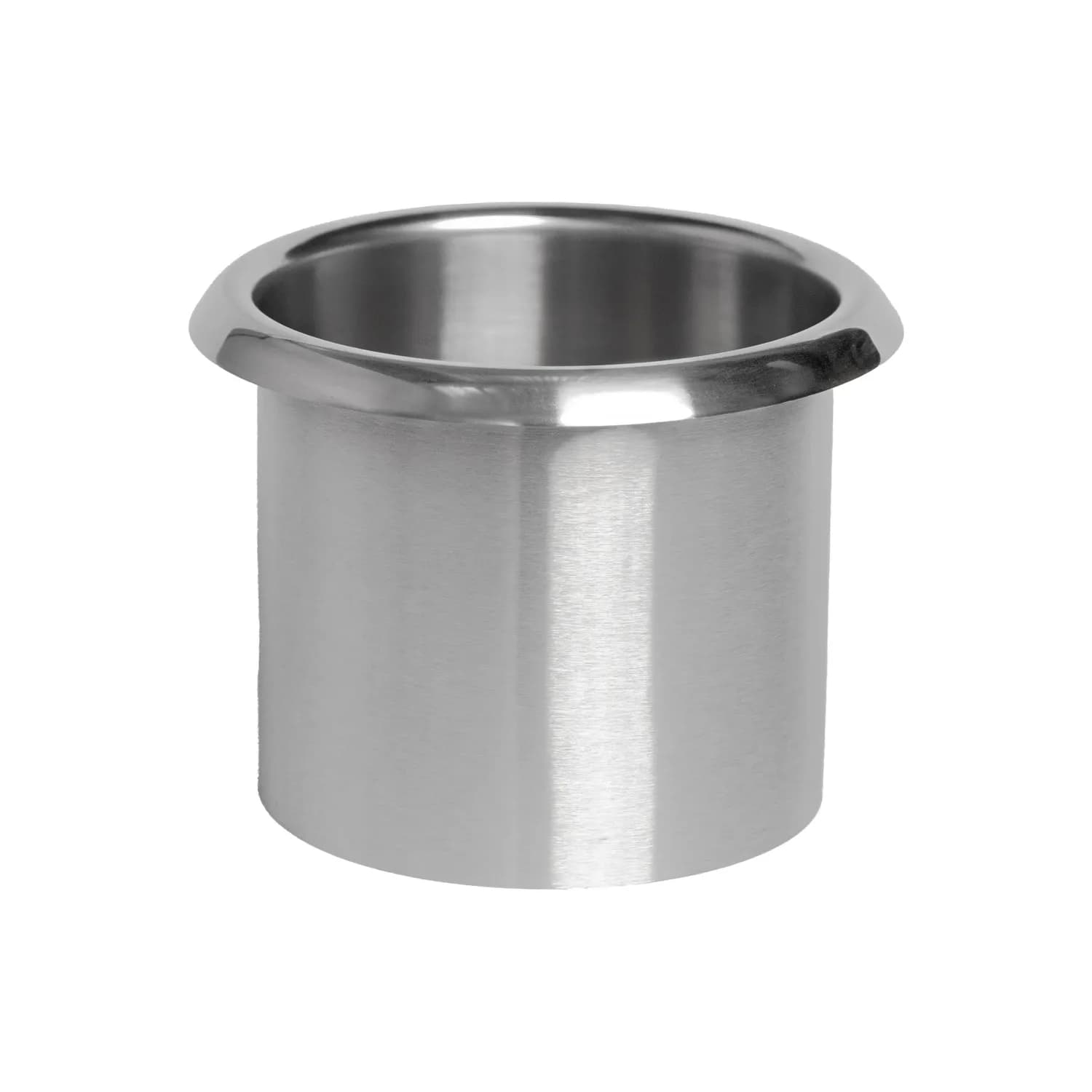 Countertop-Mounted Circular Waste Chute, Rolled Flange, Bright Polished — B-529