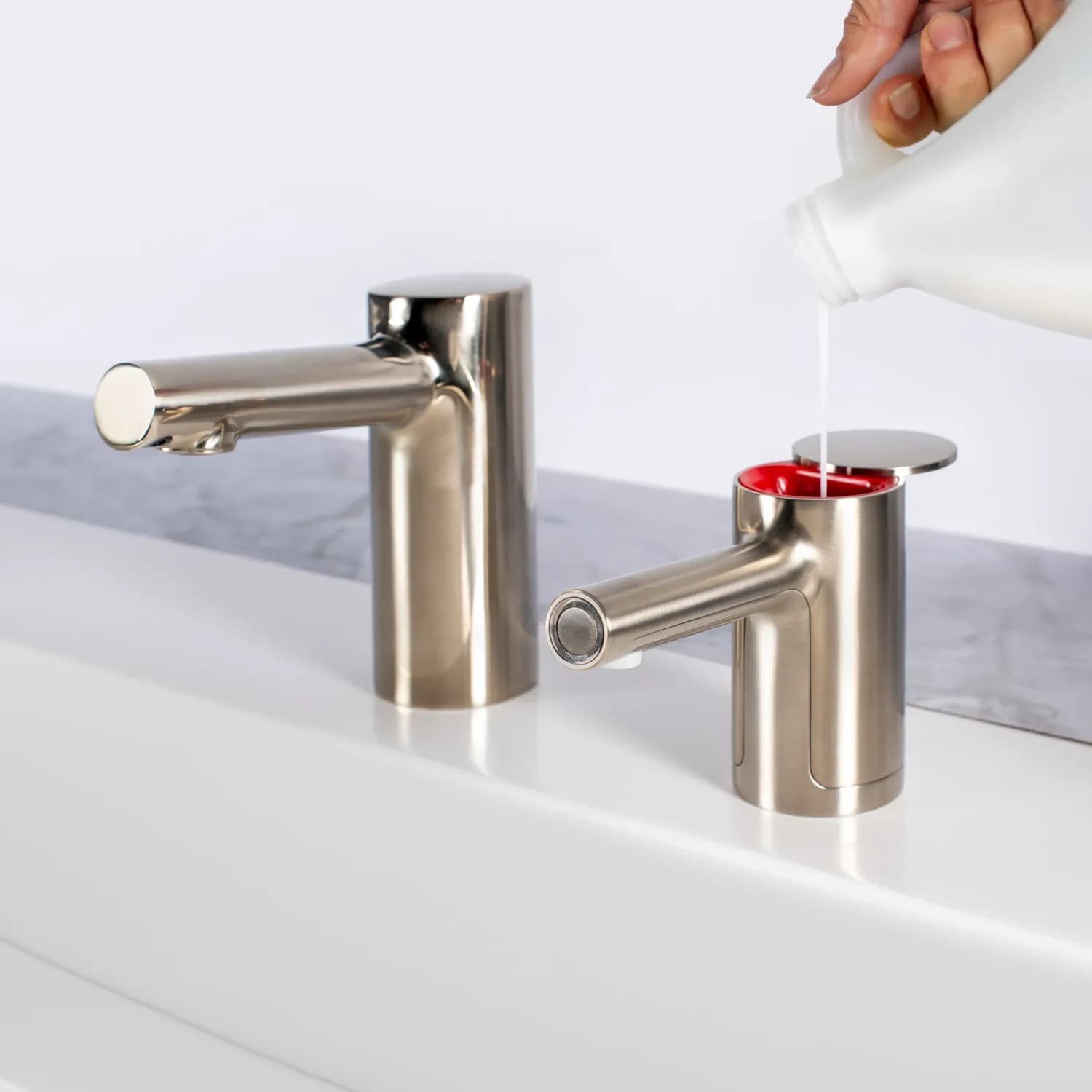 Counter-Mounted Automatic Fino Collection Top-Fill Soap Dispenser & Faucet — B-905-or-B-995-B-9915
