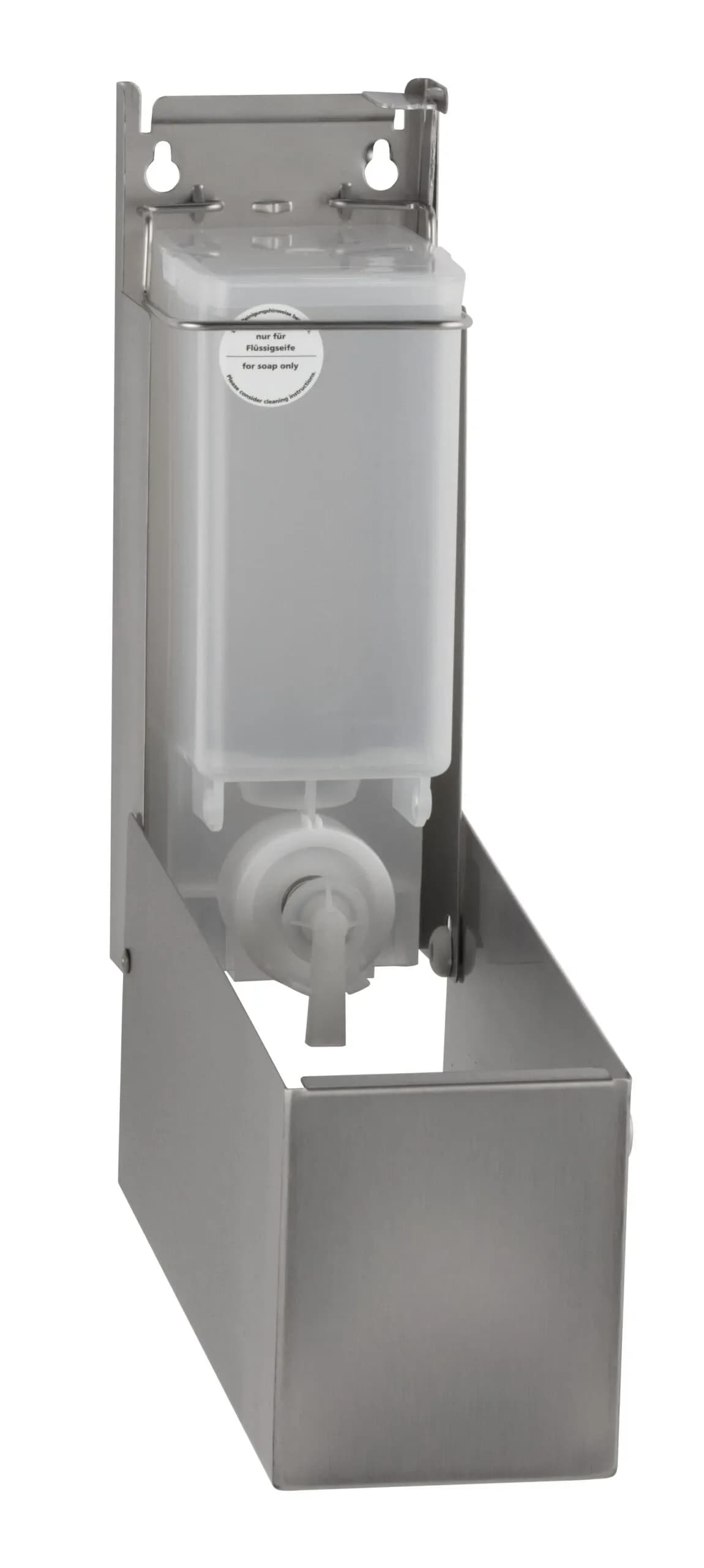 Surface-Mounted Manual Foam Soap Dispenser, Satin Finish, 1 Ltr. — B-26637