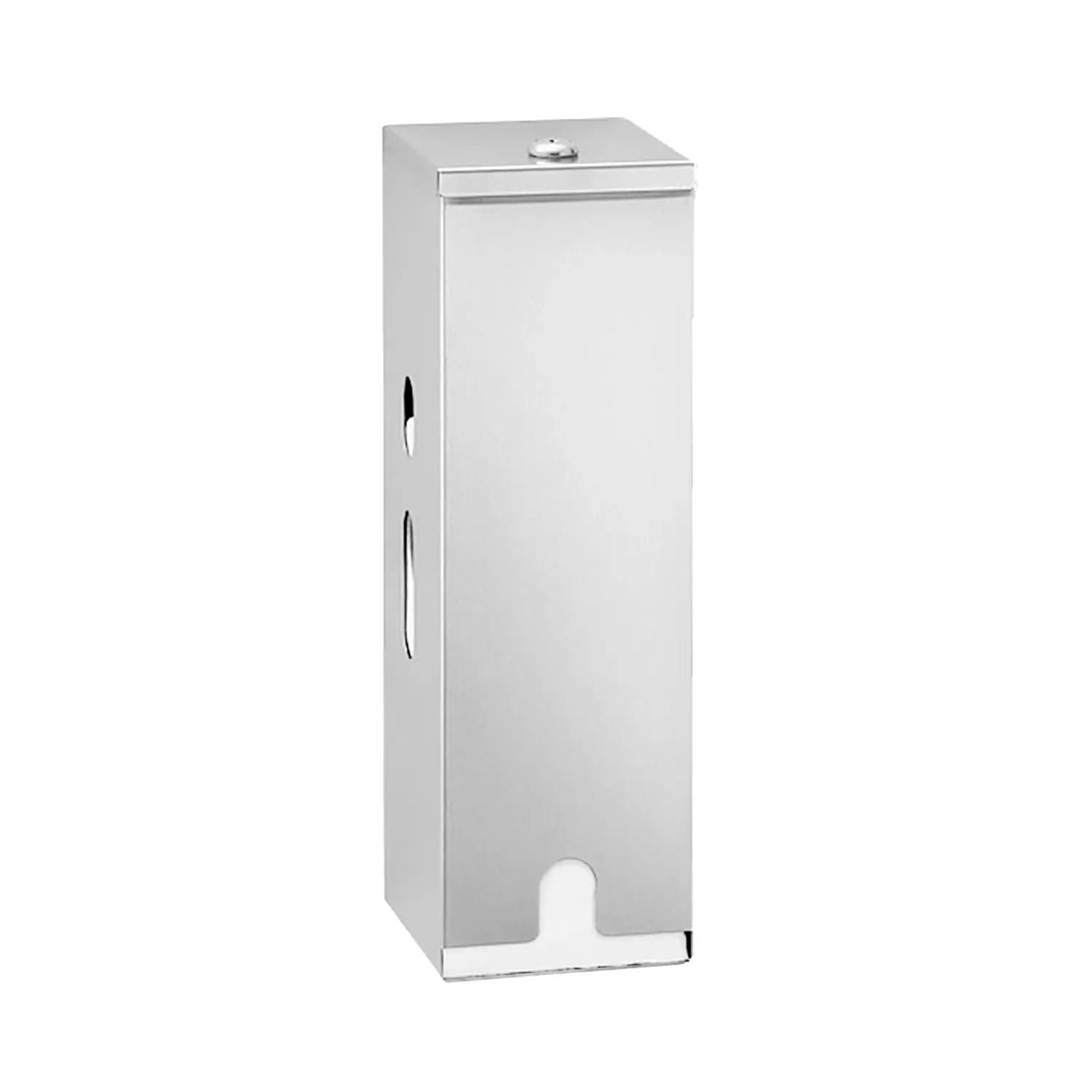 Surface-Mounted Toilet Tissue Dispenser, Satin Finish, Three Rolls