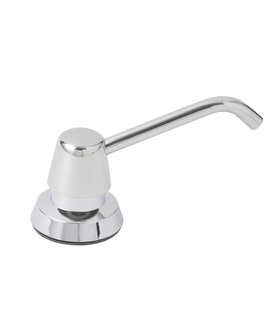 Counter-Mounted Manual Top-Fill Liquid Soap Dispenser, 4" Spout, Polished, 600 ml.