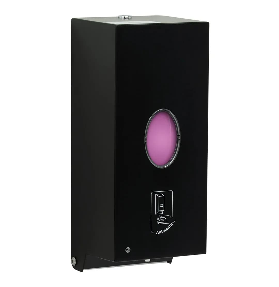 Surface-Mounted Automatic Liquid Soap Dispenser, Satin Finish, 880 ml. — B-2012-MBLK