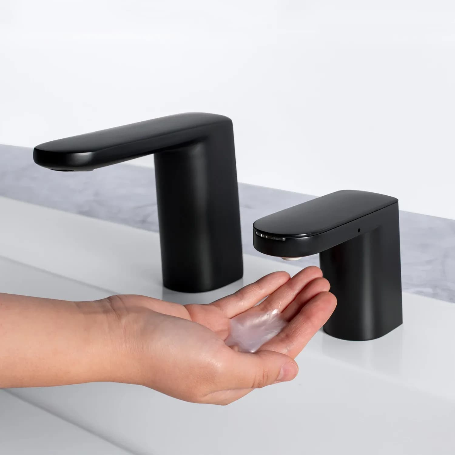 Counter-Mounted Automatic Fino Collection Top-Fill Soap Dispenser & Faucet — B-962-or-B-952-B-9952
