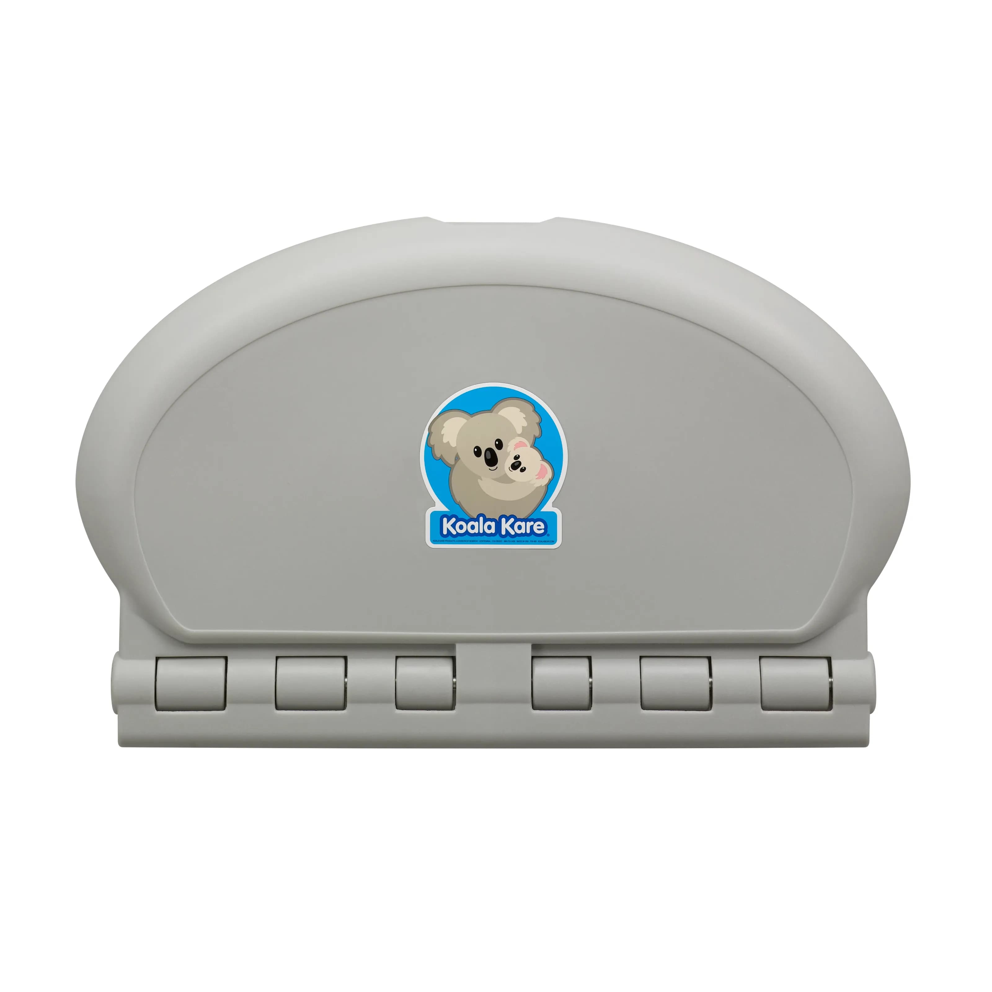 Oval Wall Mounted Baby Changing Station, Grey