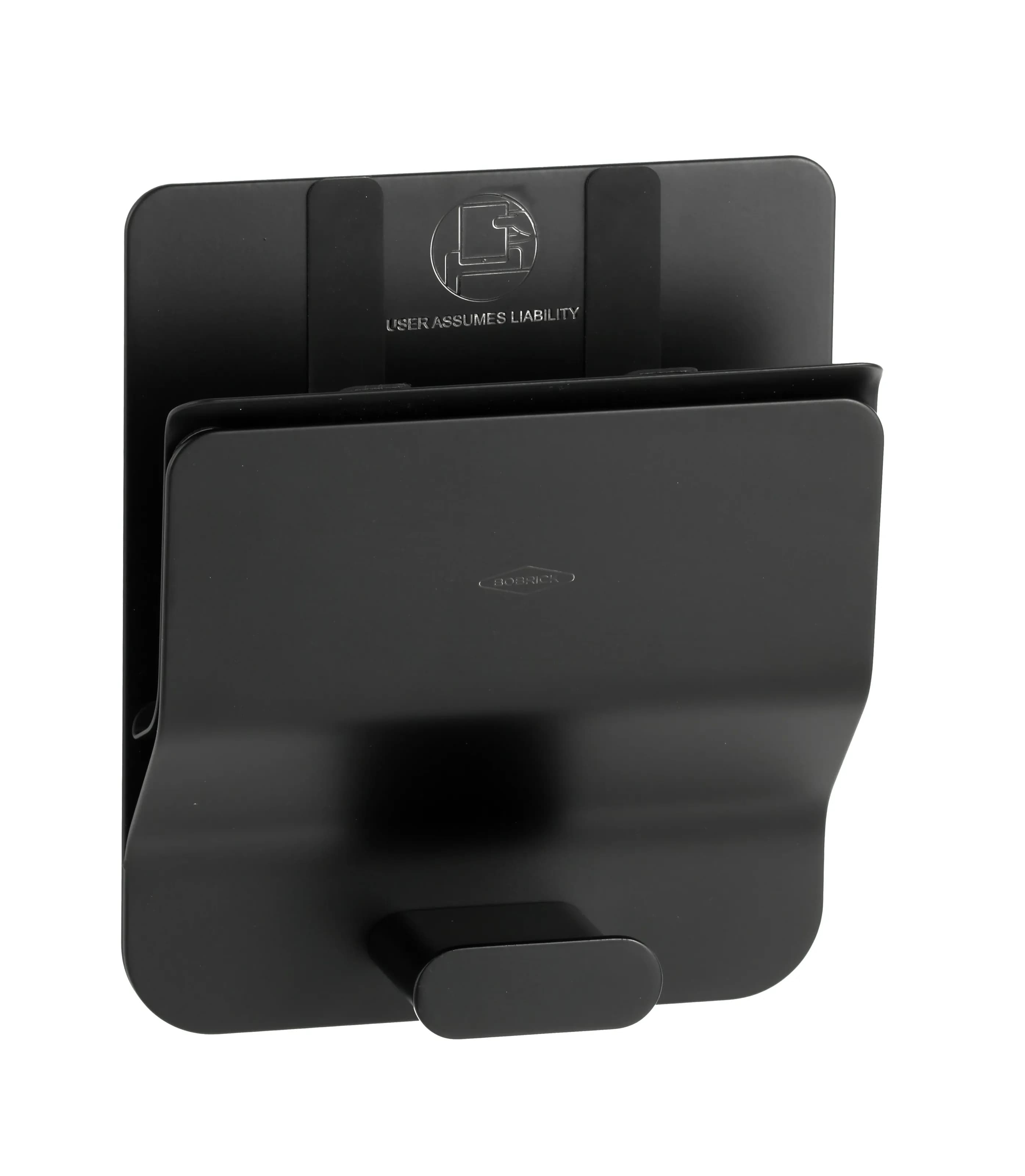 Surface-Mounted Klutch Mobile Device Holder, Satin Finish — B-635-MBLK