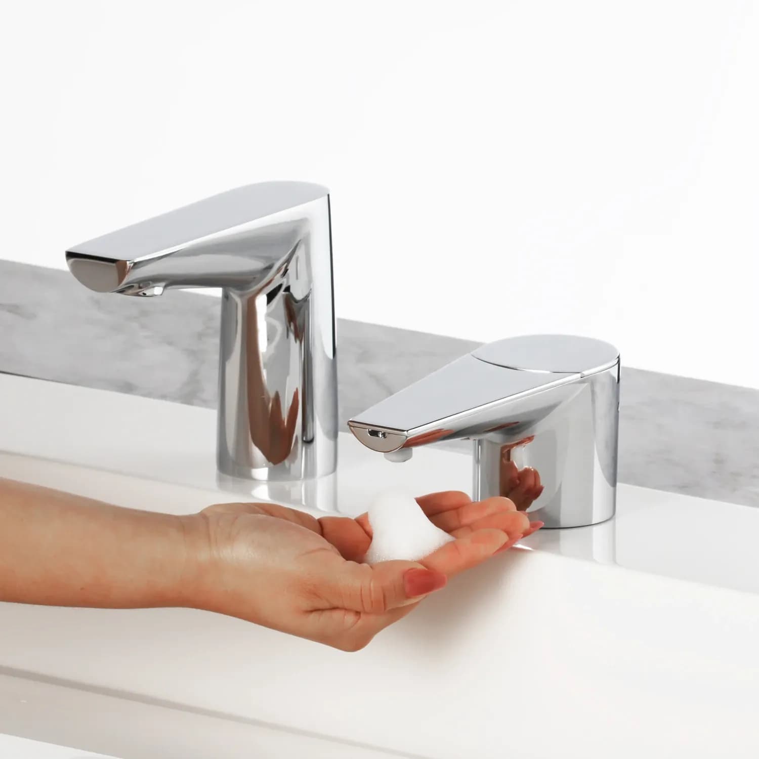 Counter-Mounted Automatic Designer Series Top-Fill Soap Dispenser & Faucet — B-868-or-B-878-B-8898