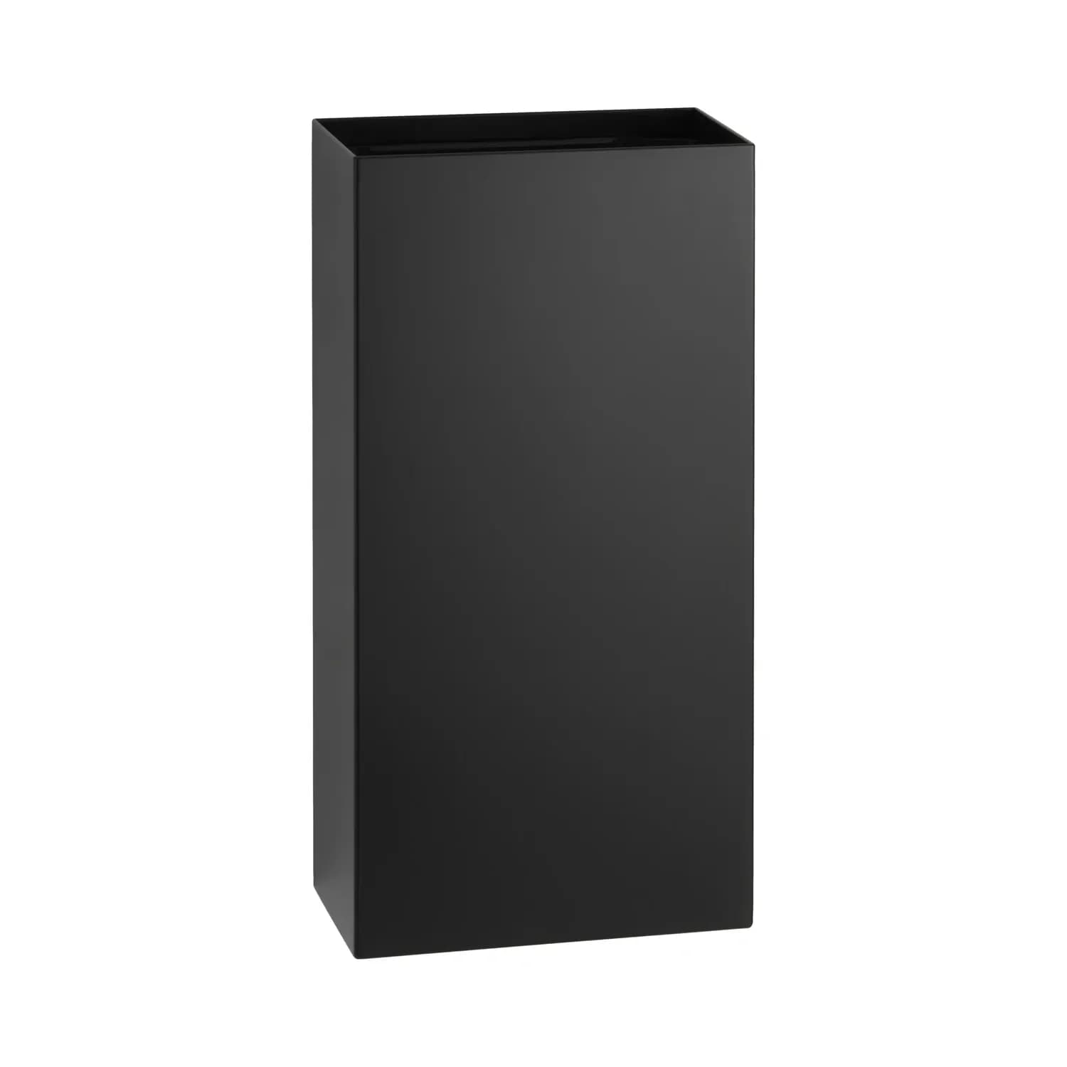 Surface-Mounted Waste Receptacle, Fino Collection, Satin Finish, 22.7 Ltrs. — B-9279-MBLK