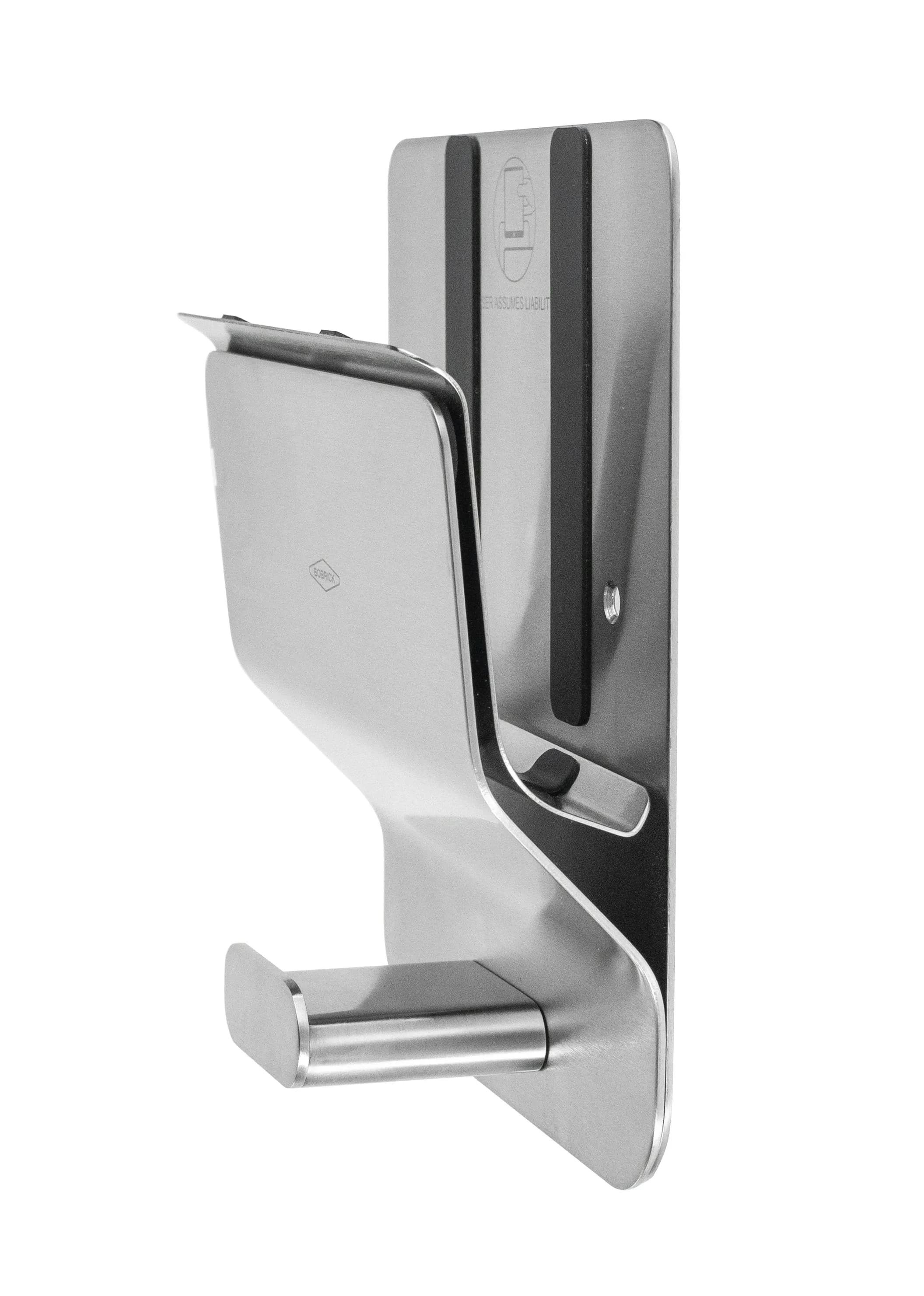 Surface-Mounted Klutch Mobile Device Holder, Satin Finish — B-635