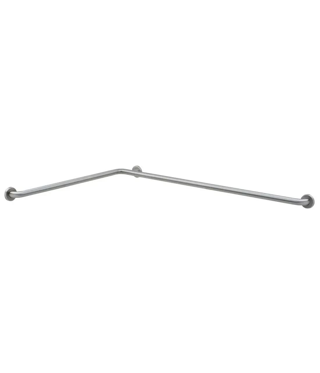 Two-Wall Grab Bar, 1-1/2" Diameter, Satin Finish, 36" x 54"