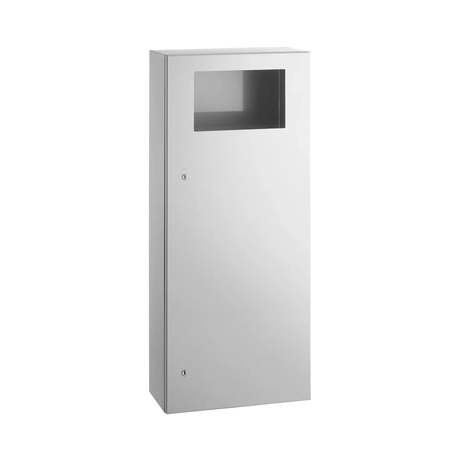 Surface-Mounted Waste Receptacle, Satin Finish, 45.4 Ltrs.
