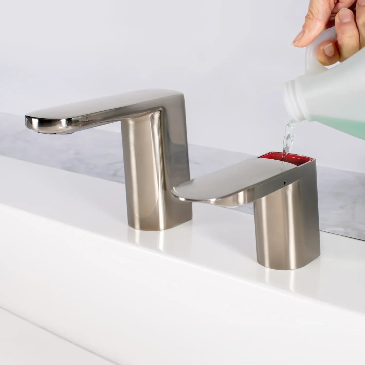 Counter-Mounted Automatic Fino Collection Top-Fill Soap Dispenser & Faucet — B-965-or-B-955-B-9955