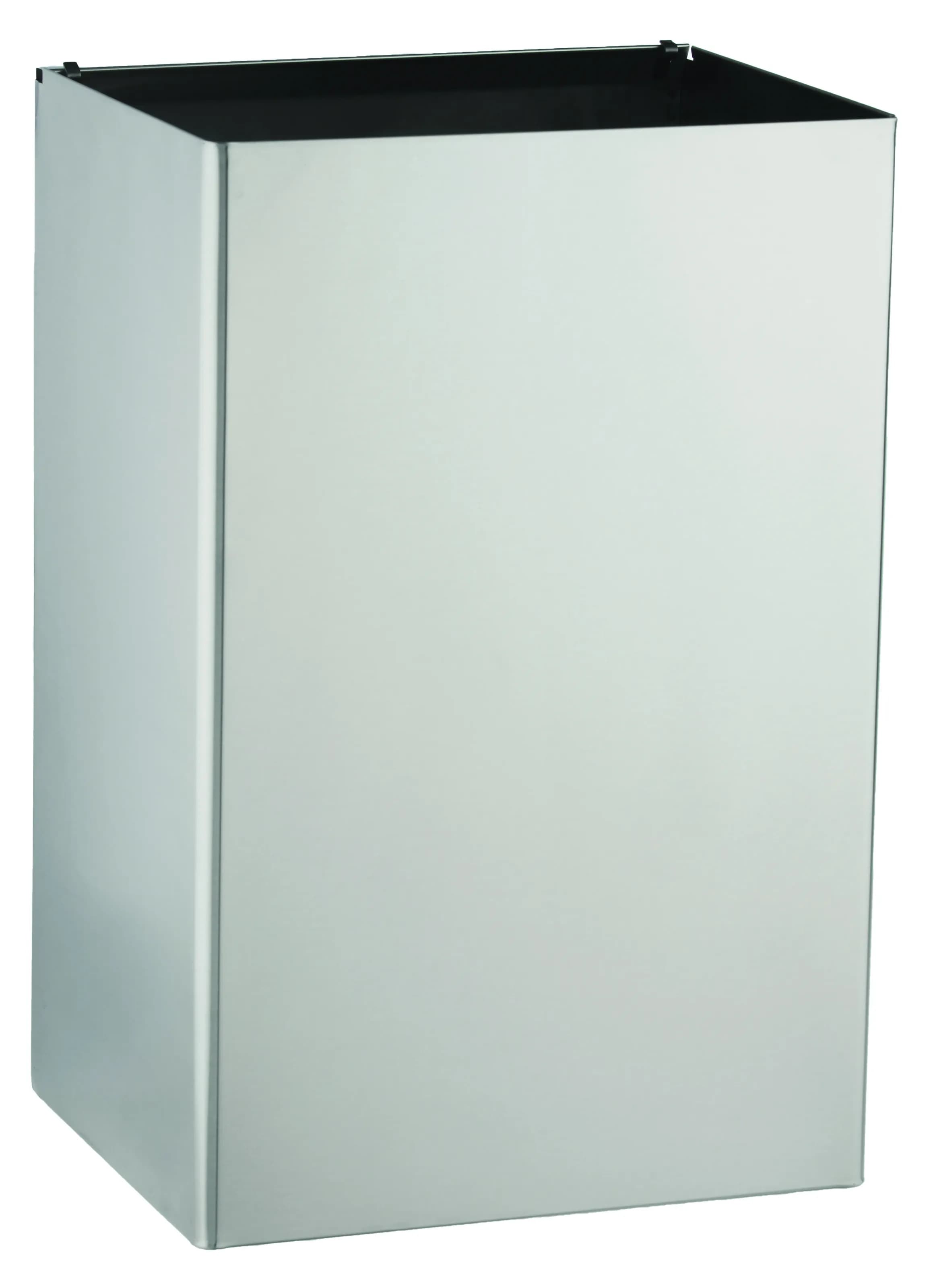 Convertible Waste Receptacle, Satin Finish, 18-Gallon — 368-60