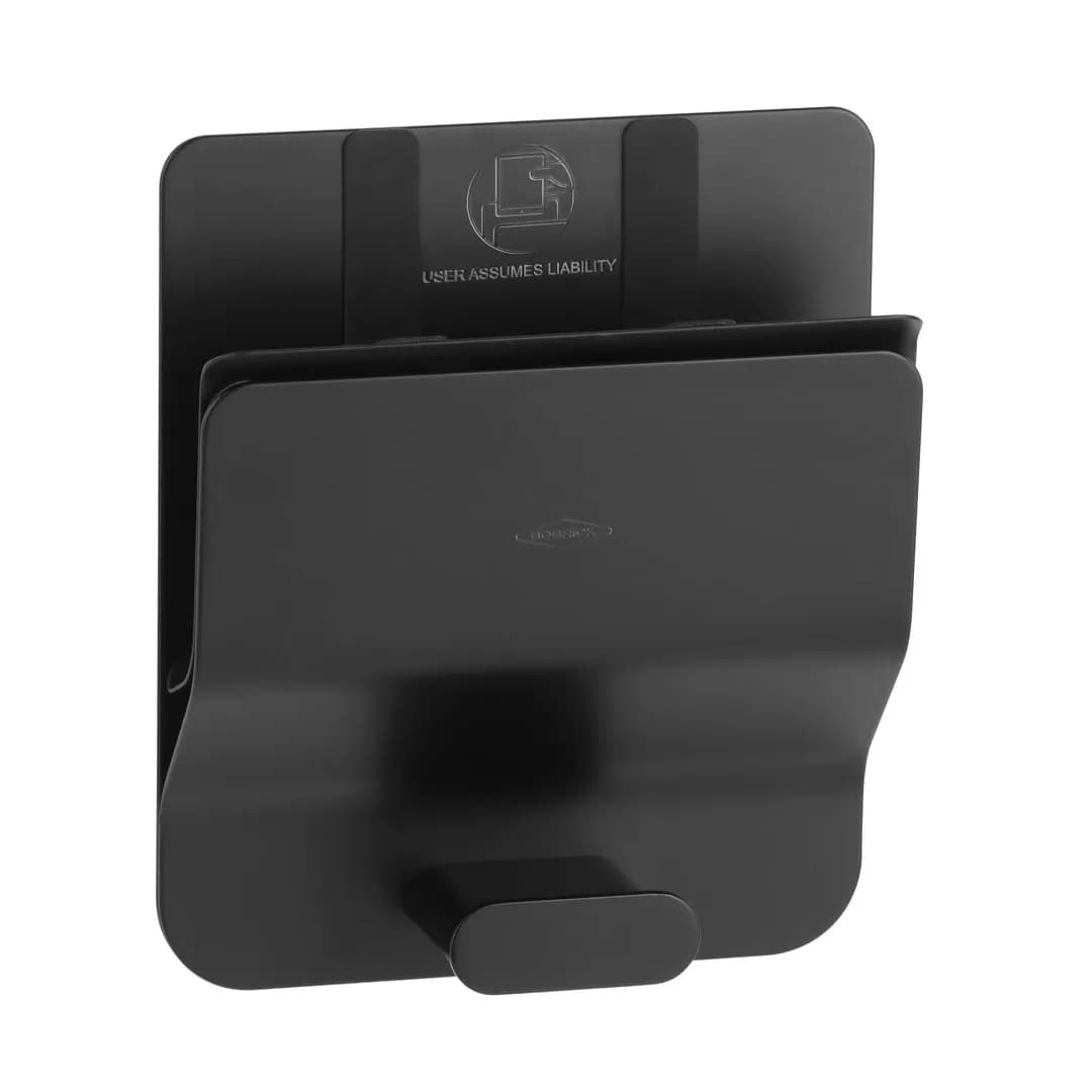 Surface-Mounted Klutch Mobile Device Holder, Satin Finish — B-635-MBLK