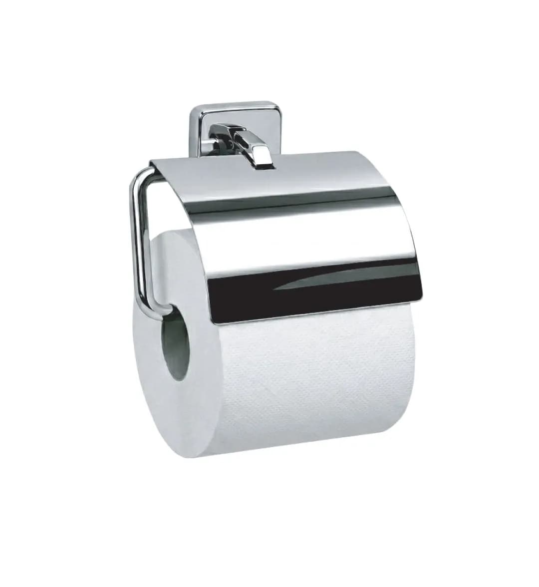 Surface-Mounted Toilet Tissue Dispenser w/ Hood, Cubicle Collection, Satin Finish, 1 Roll