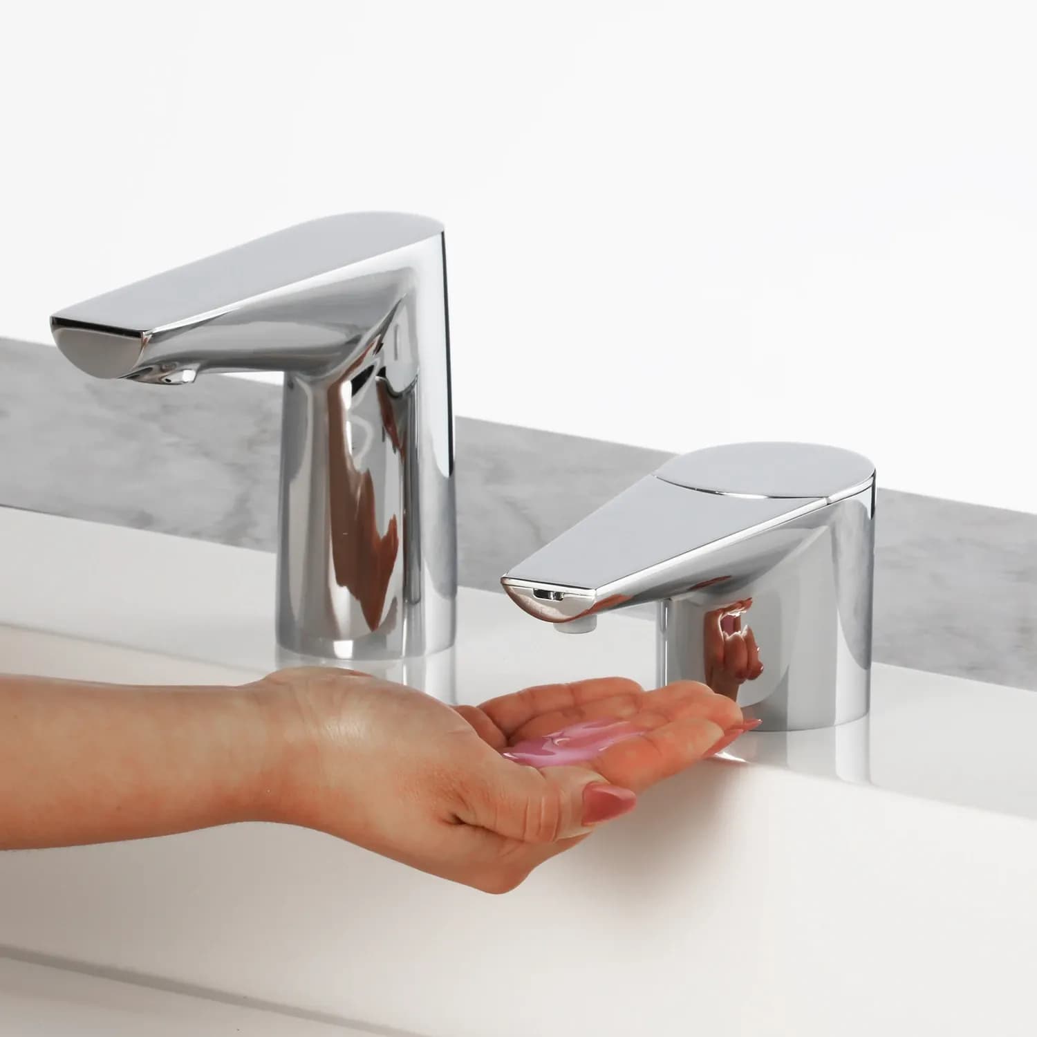 Counter-Mounted Automatic Designer Series Top-Fill Soap Dispenser & Faucet — B-868-or-B-878-B-8898