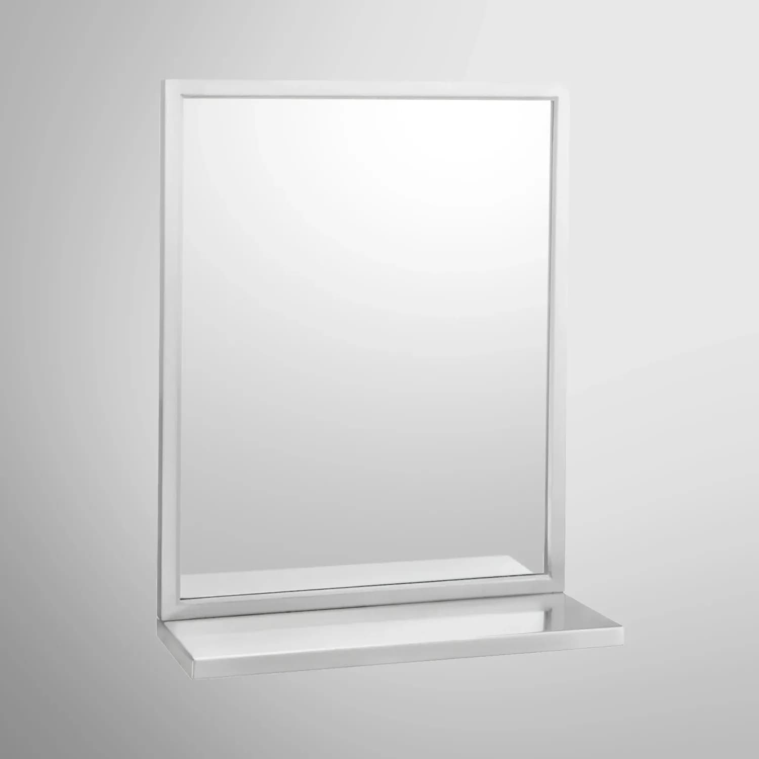 Welded-Frame Mirror with Shelf — B-292-1836