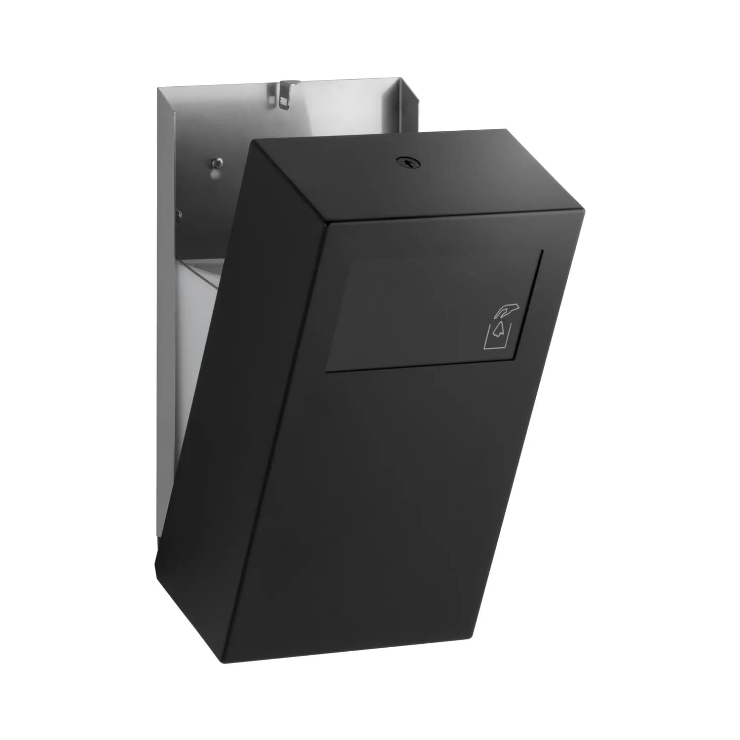Surface-Mounted Sanitary Disposal, Satin Finish — B-9254-MBLK