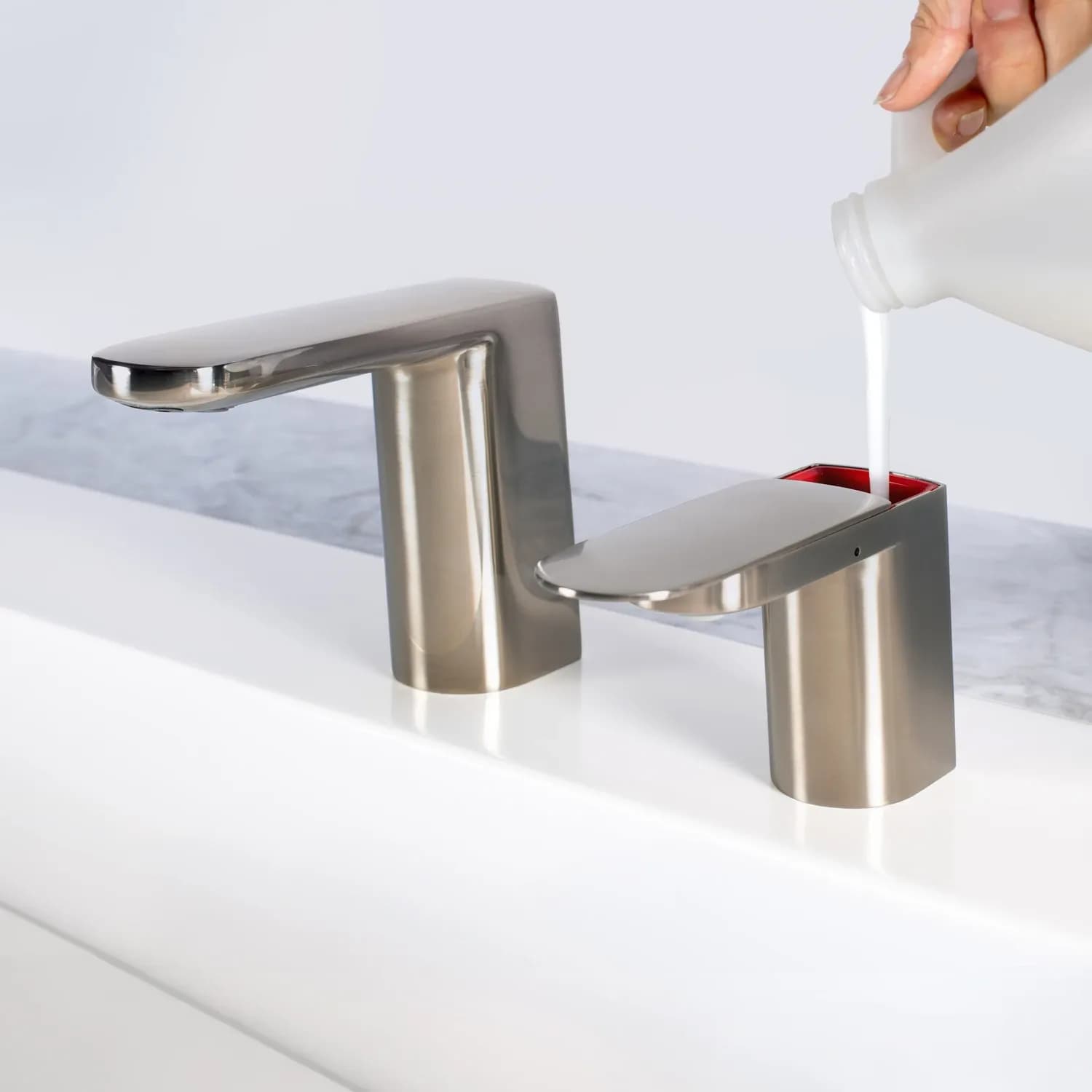 Counter-Mounted Automatic Fino Collection Top-Fill Soap Dispenser & Faucet — B-965-or-B-955-B-9955