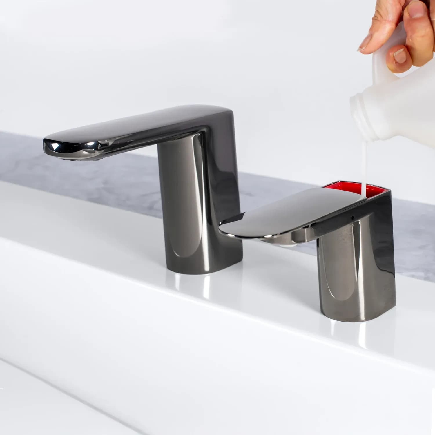 Counter-Mounted Automatic Fino Collection Top-Fill Soap Dispenser & Faucet — B-961-or-B-951-B-9951