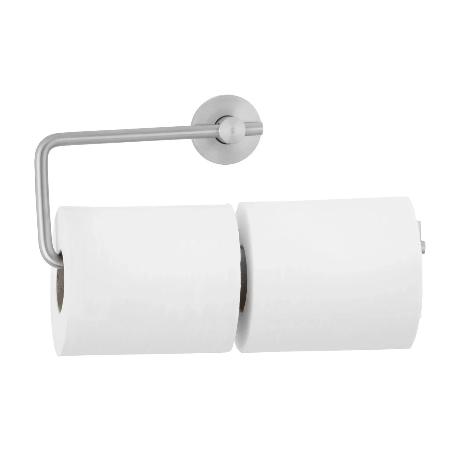 Surface-Mounted Toilet Tissue Dispenser, Cubicle Collection, Satin Finish, Two Rolls