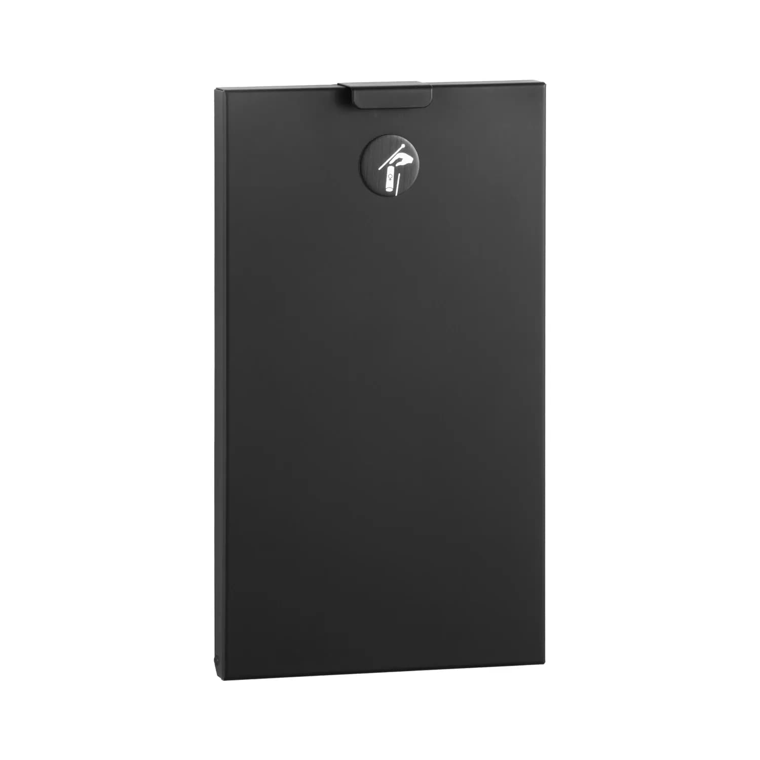 Recessed Sanitary Napkin Disposal, Satin Finish, 1.8 Ltrs. — B-3513-MBLK