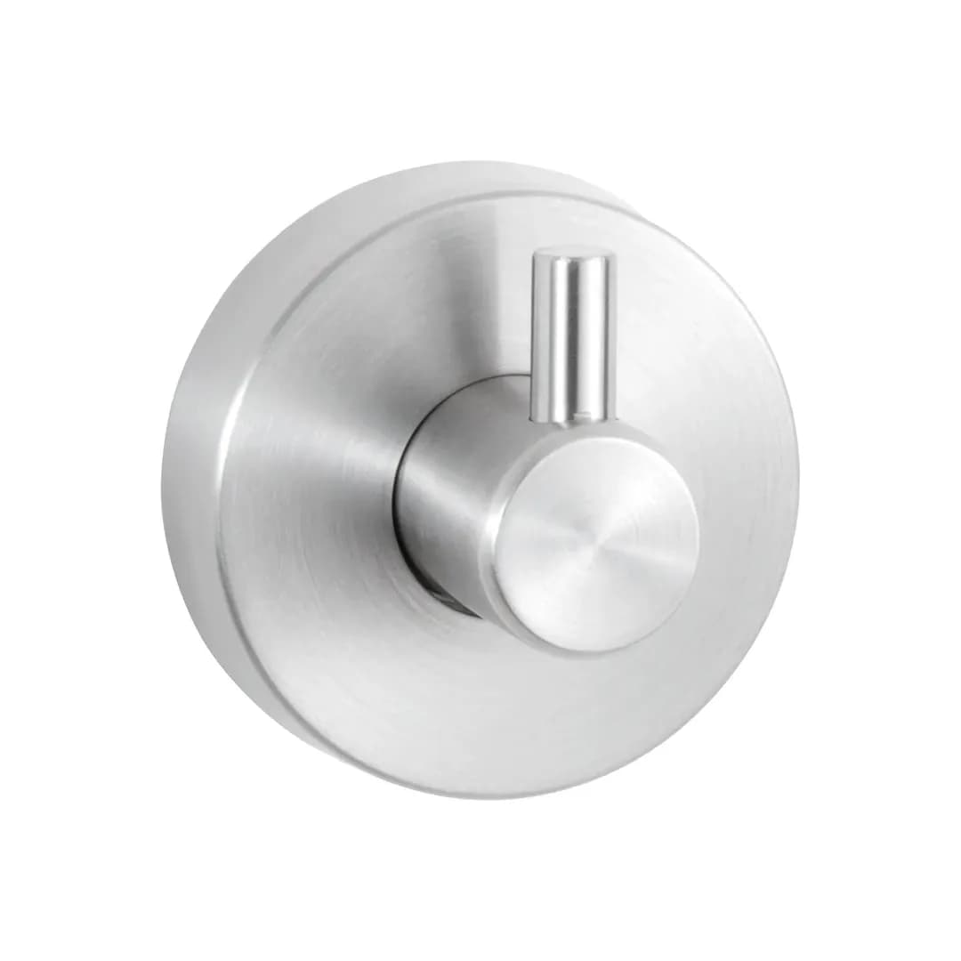 Surface-Mounted Single Coat Hook, Cubicle Collection, Satin Finish