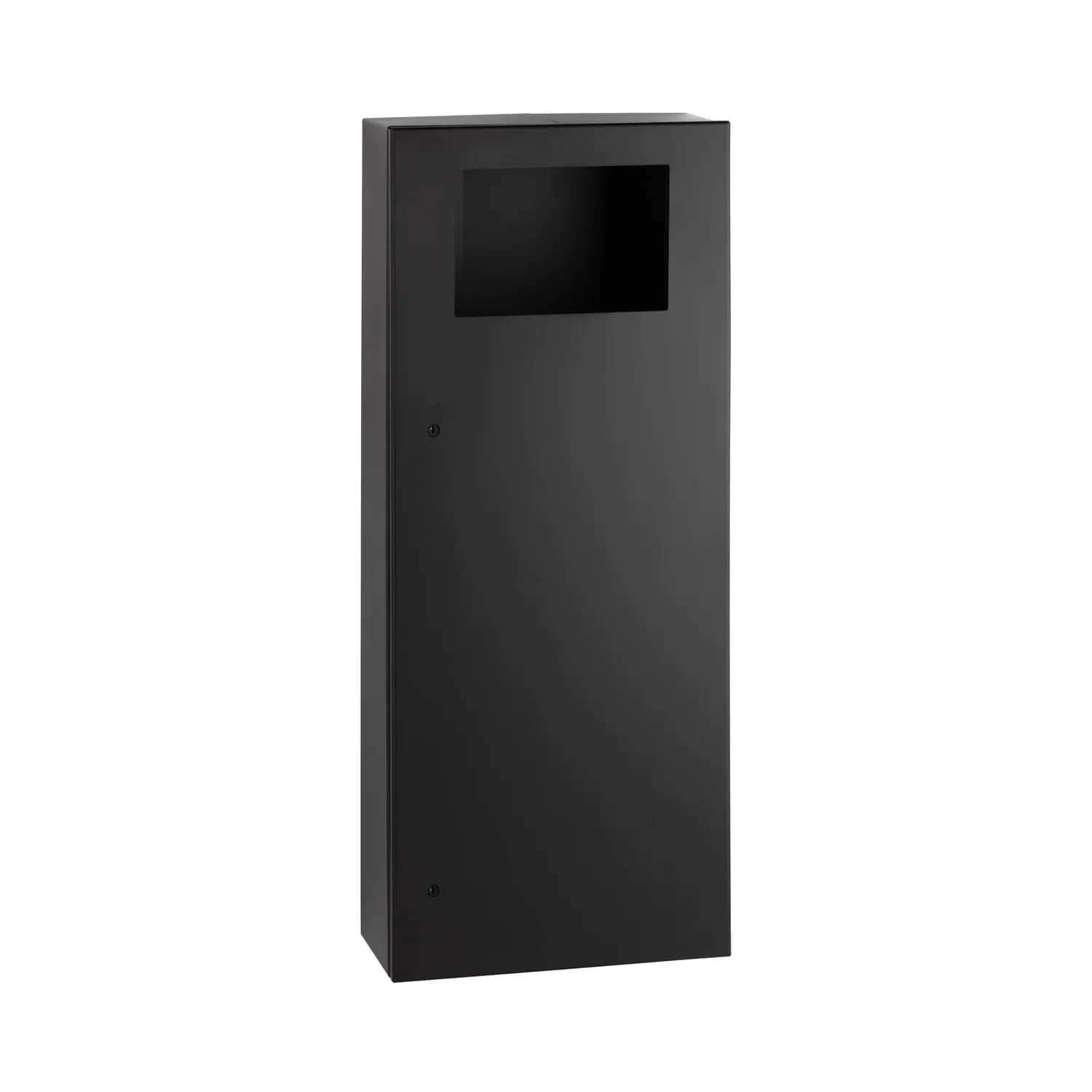 Surface-Mounted Waste Receptacle, Satin Finish, 45.4 Ltrs. — B-35649-MBLK