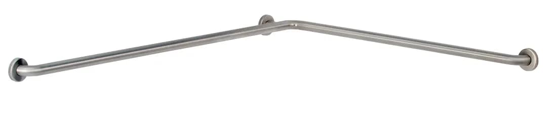 Two-Wall Grab Bar, 1-1/2" Diameter, Satin Finish, 42" x 54"