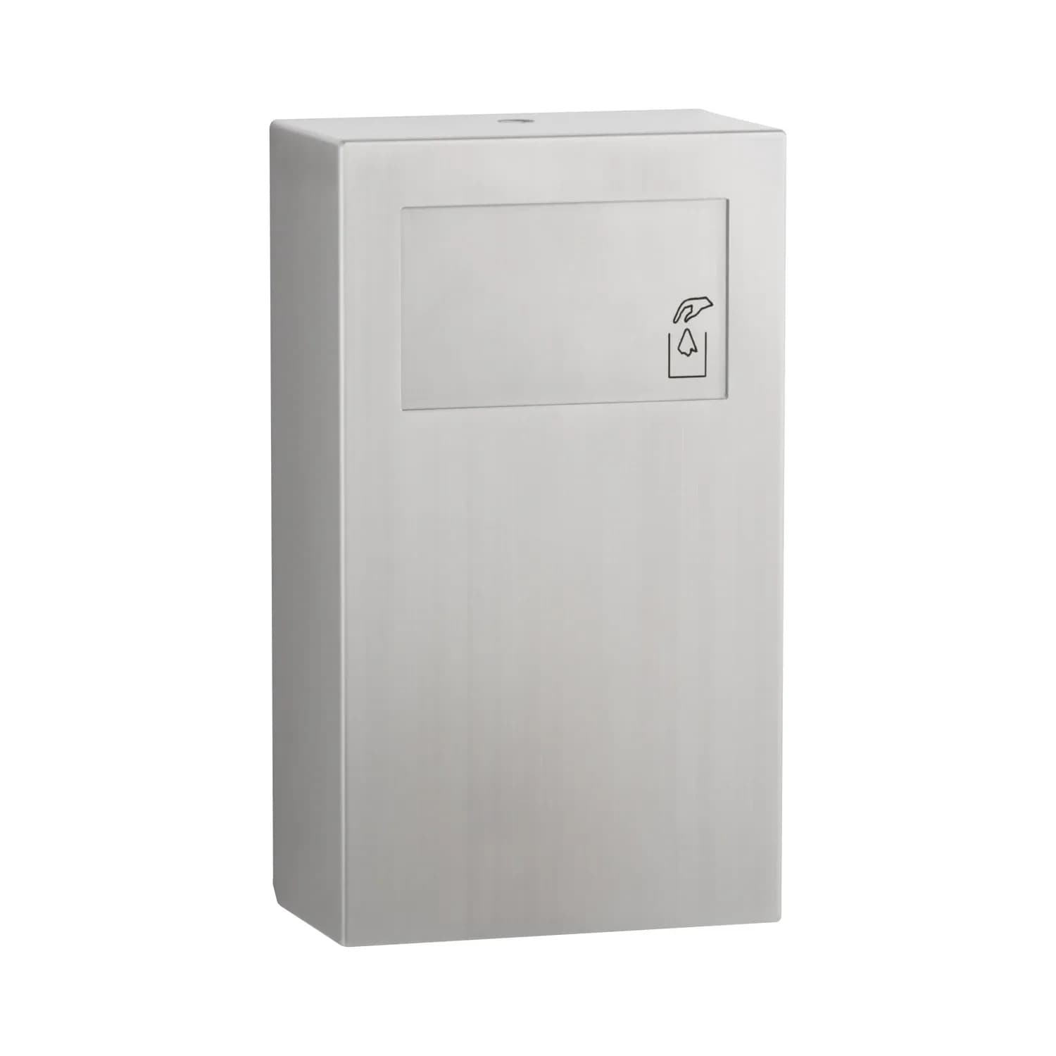 Surface-Mounted Sanitary Disposal, Satin Finish