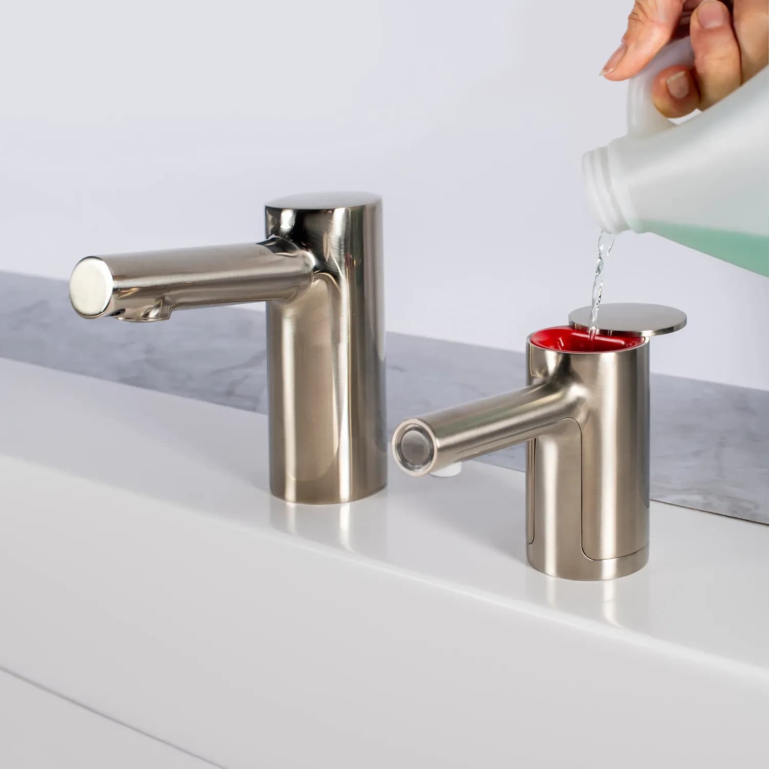 Counter-Mounted Automatic Fino Collection Top-Fill Soap Dispenser & Faucet — B-905-or-B-995-B-9915