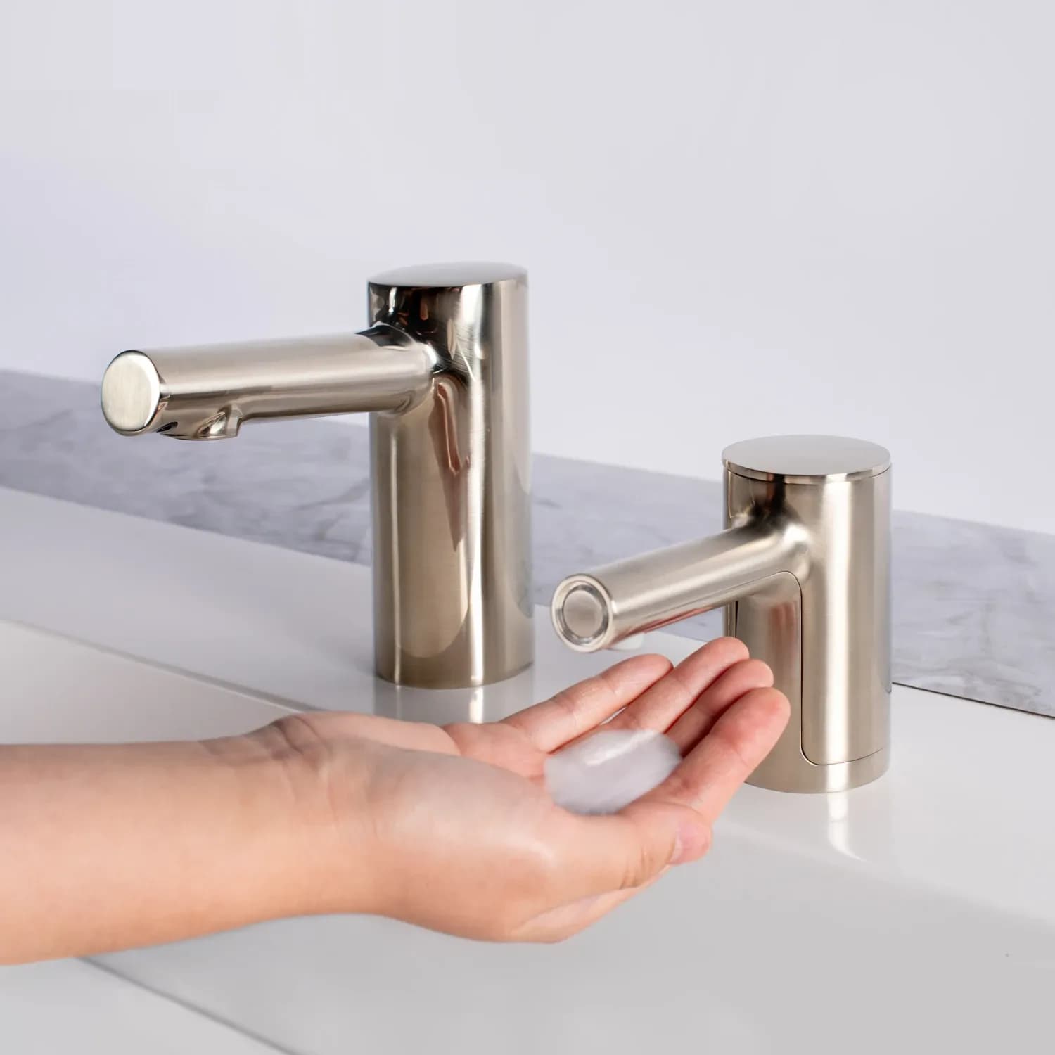 Counter-Mounted Automatic Fino Collection Top-Fill Soap Dispenser & Faucet — B-905-or-B-995-B-9915