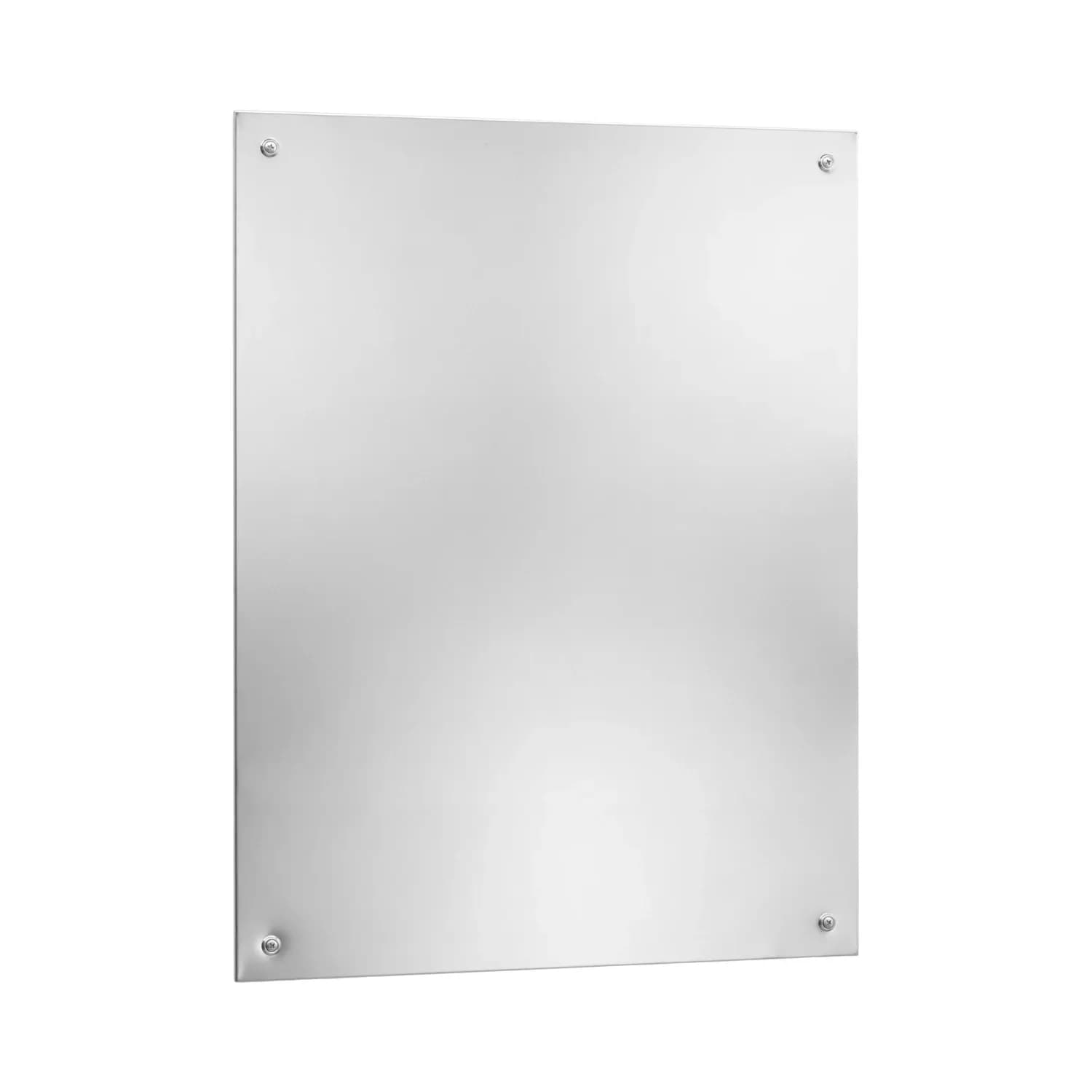Frameless Mirror, Bright Polished Stainless Steel