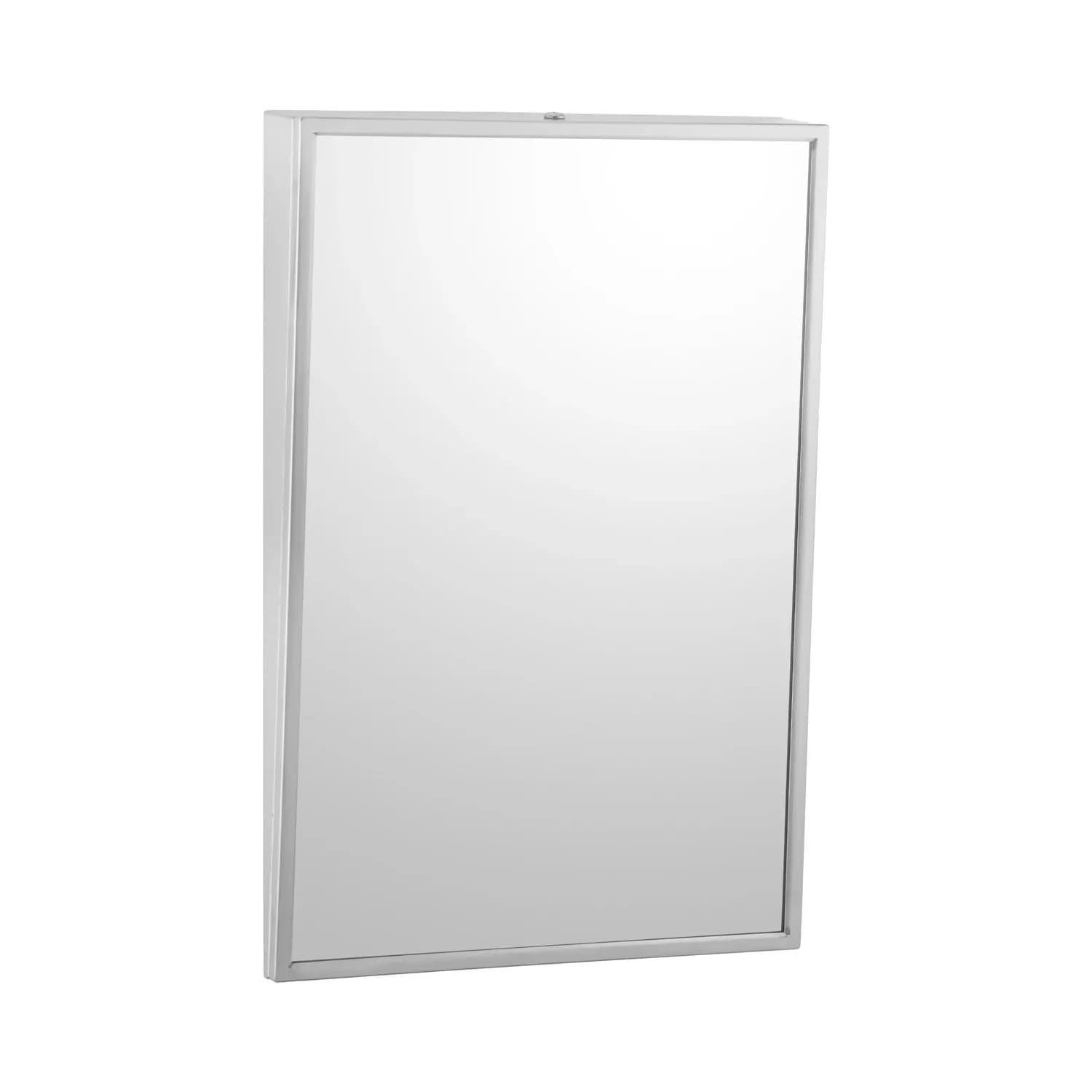 Welded-Frame Fixed-Position Tilt Mirror, Satin Finish