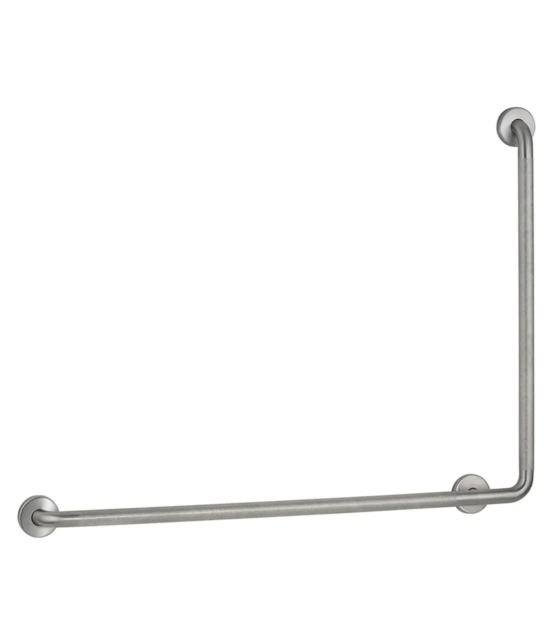 90 Degree Grab Bar, 1-1/4" Diameter, Peened Finish, 40" to the Right