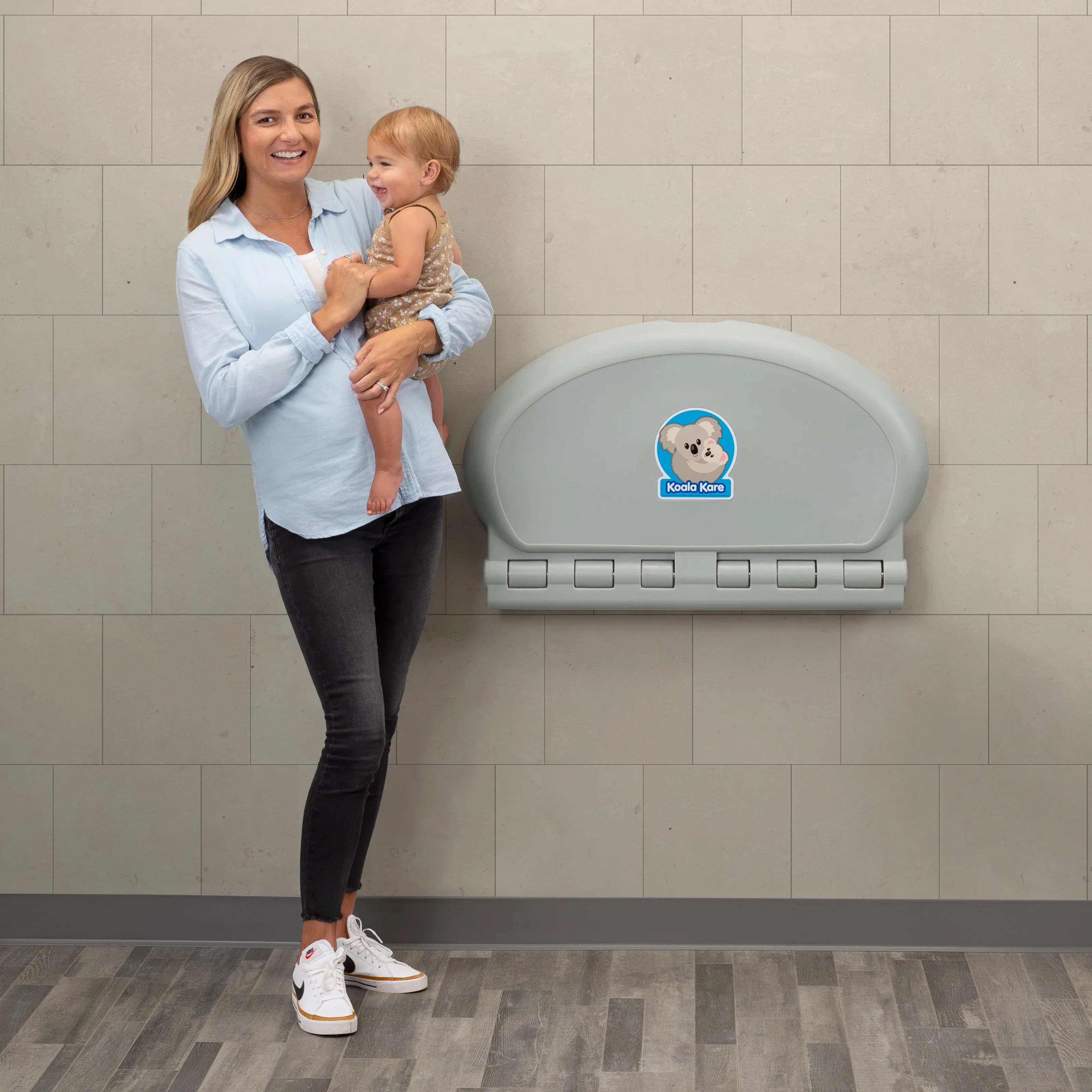 Oval Wall Mounted Baby Changing Station — KB208-01