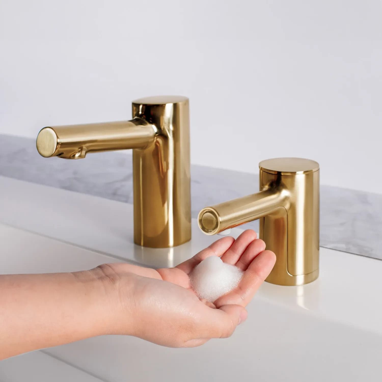 Counter-Mounted Automatic Fino Collection Top-Fill Soap Dispenser & Faucet — B-900-or-B-990-B-9910